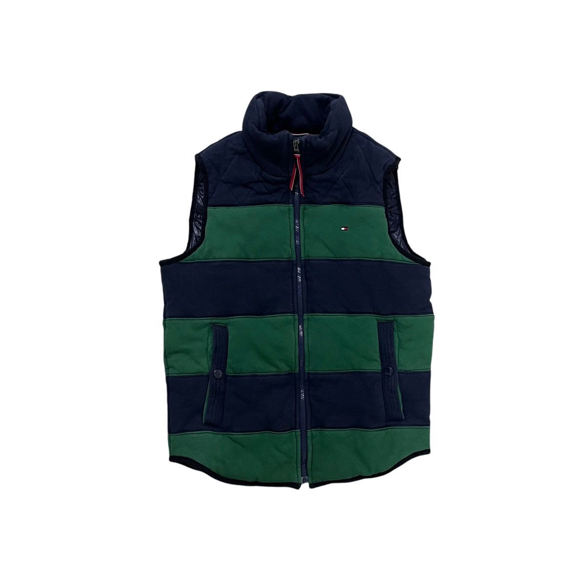 Tommy Hilfiger × Vintage TOMMY HILFIGER STRIPED NUMBERING 9 DOWN VEST Size US M / EU 48-50 / 2 - 1 Thumbnail