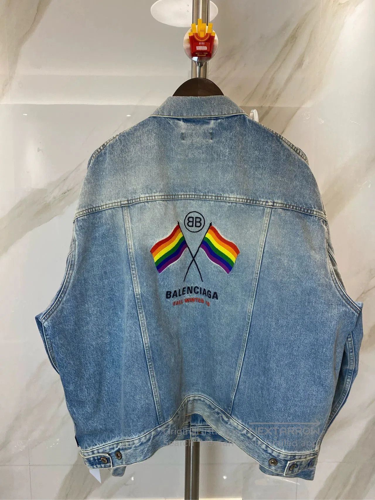 Balenciaga Balenciaga Blue Denim Jacket Size 38. Size US S / EU 44-46 / 1 - 3 Thumbnail