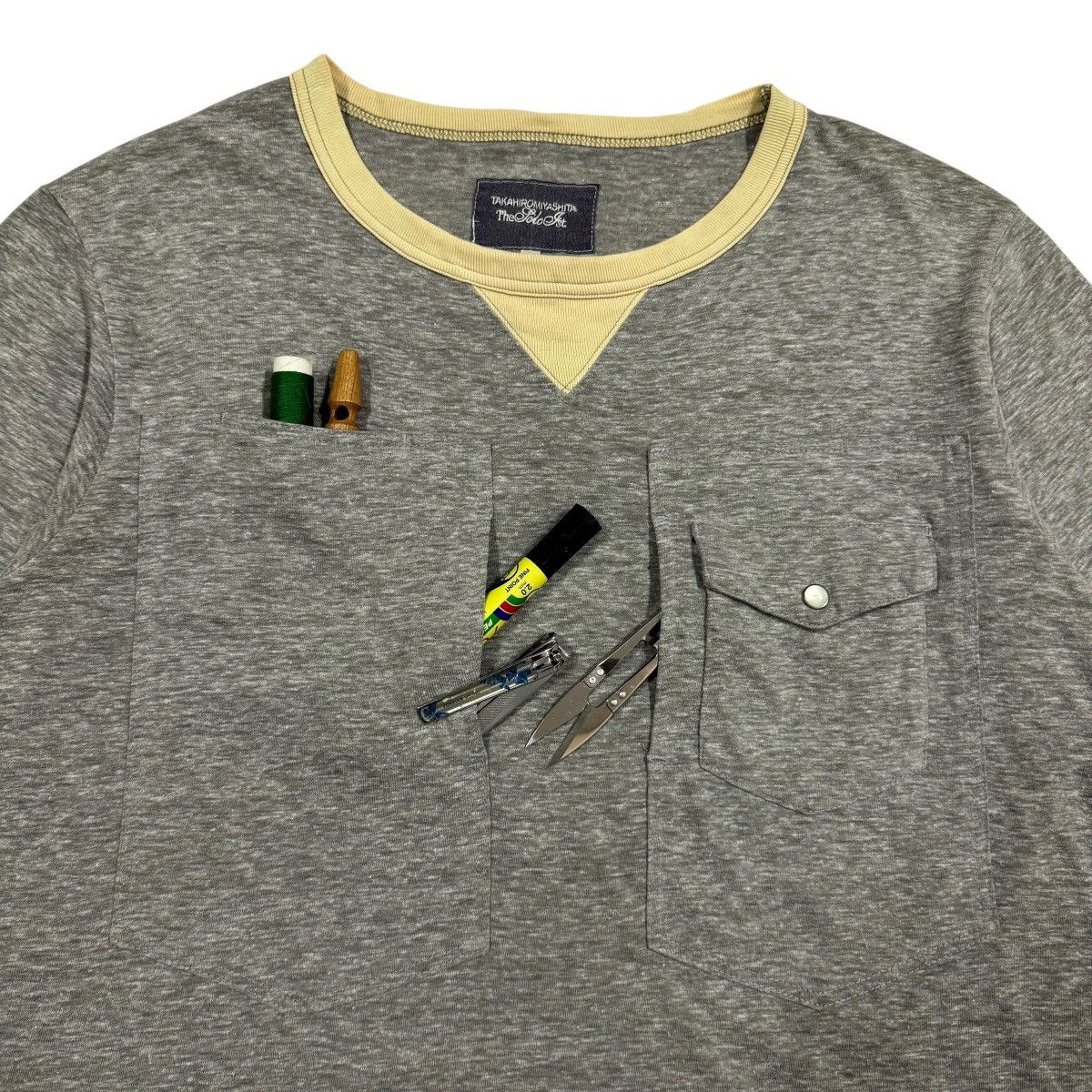 Takahiromiyashita The Soloist. TakahiroMiyashita The Soloist.Multipocket Western Pocket Tee Size US XS / EU 42 / 0 - 5 Thumbnail