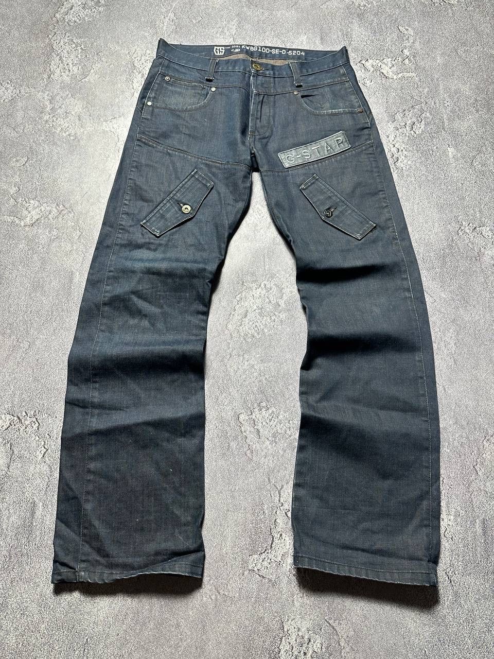 G-Star × Vintage G Star Raw Big Logo Denim Jeans Size US 32 / EU 48 - 3 Thumbnail