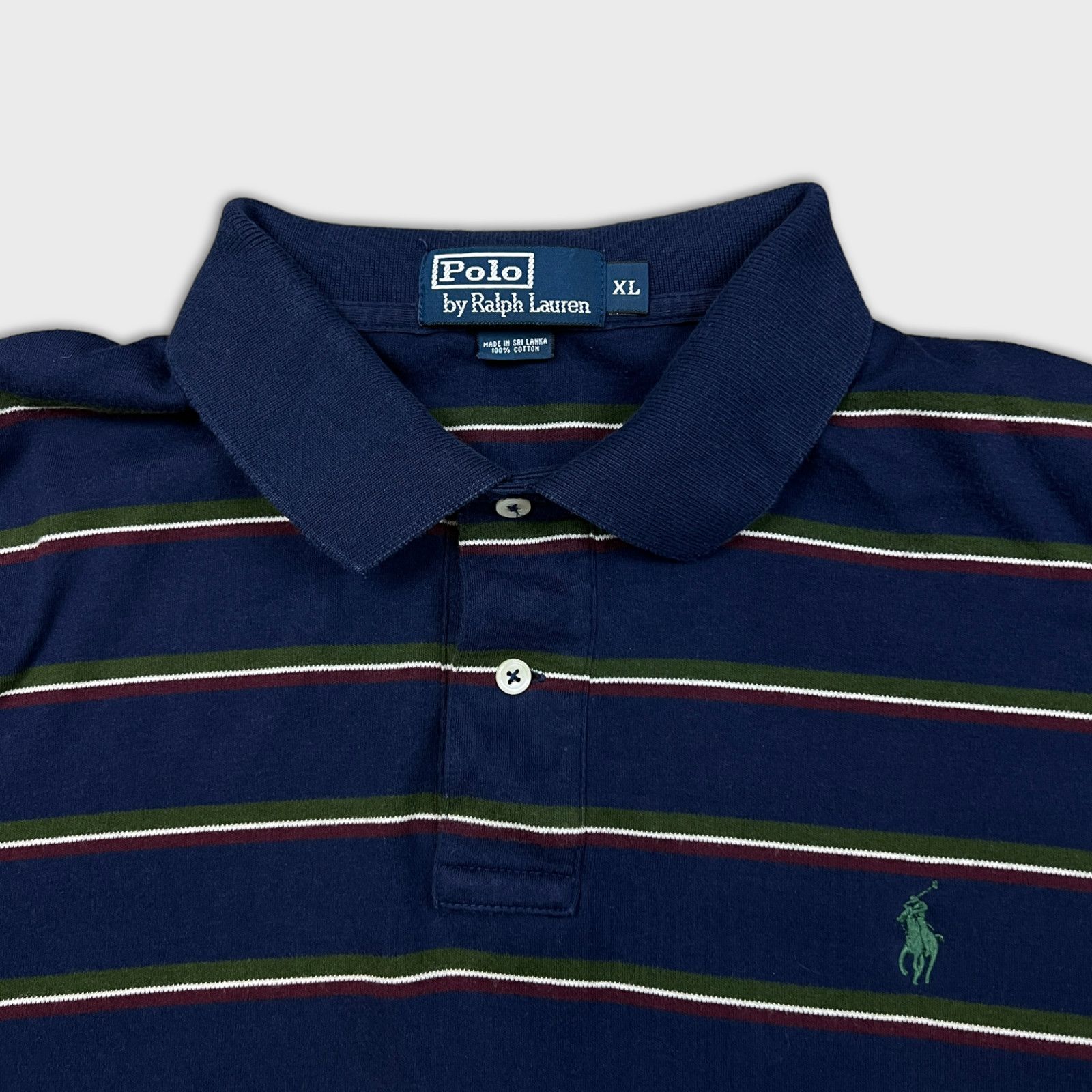 Polo Ralph Lauren × Ralph Lauren × Vintage Vintage 90s Polo Ralph Lauren XL Pony Striped Casual Shirt Size US XL / EU 56 / 4 - 2 Thumbnail