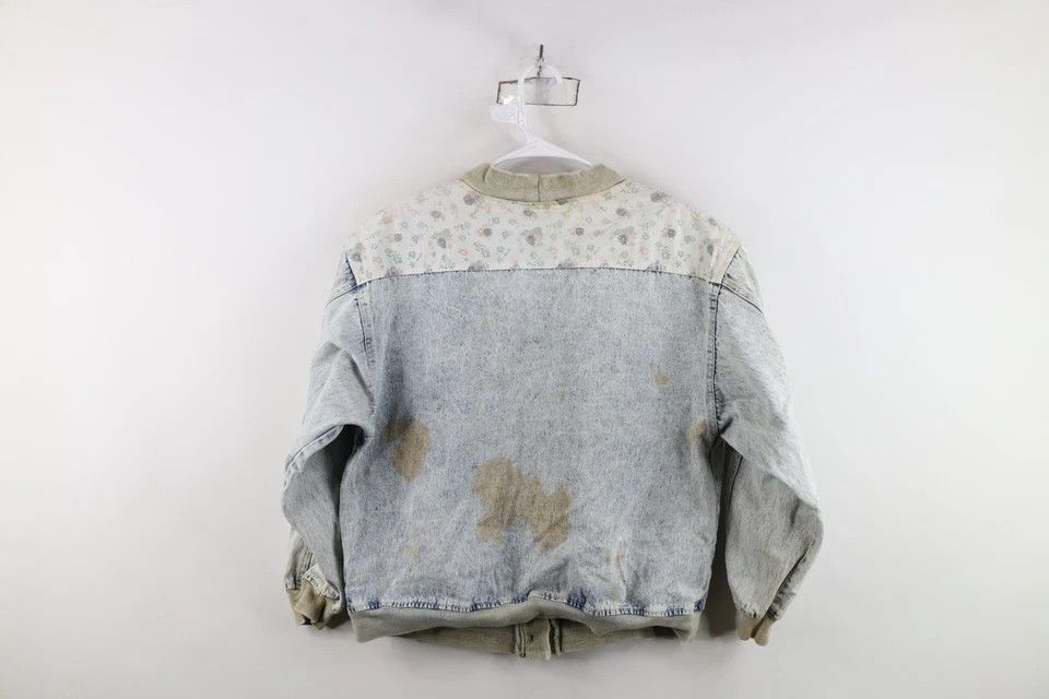Vintage Vintage 90s Streetwear Acid Wash Denim Cardigan Jacket Size M / US 6-8 / IT 42-44 - 12 Thumbnail