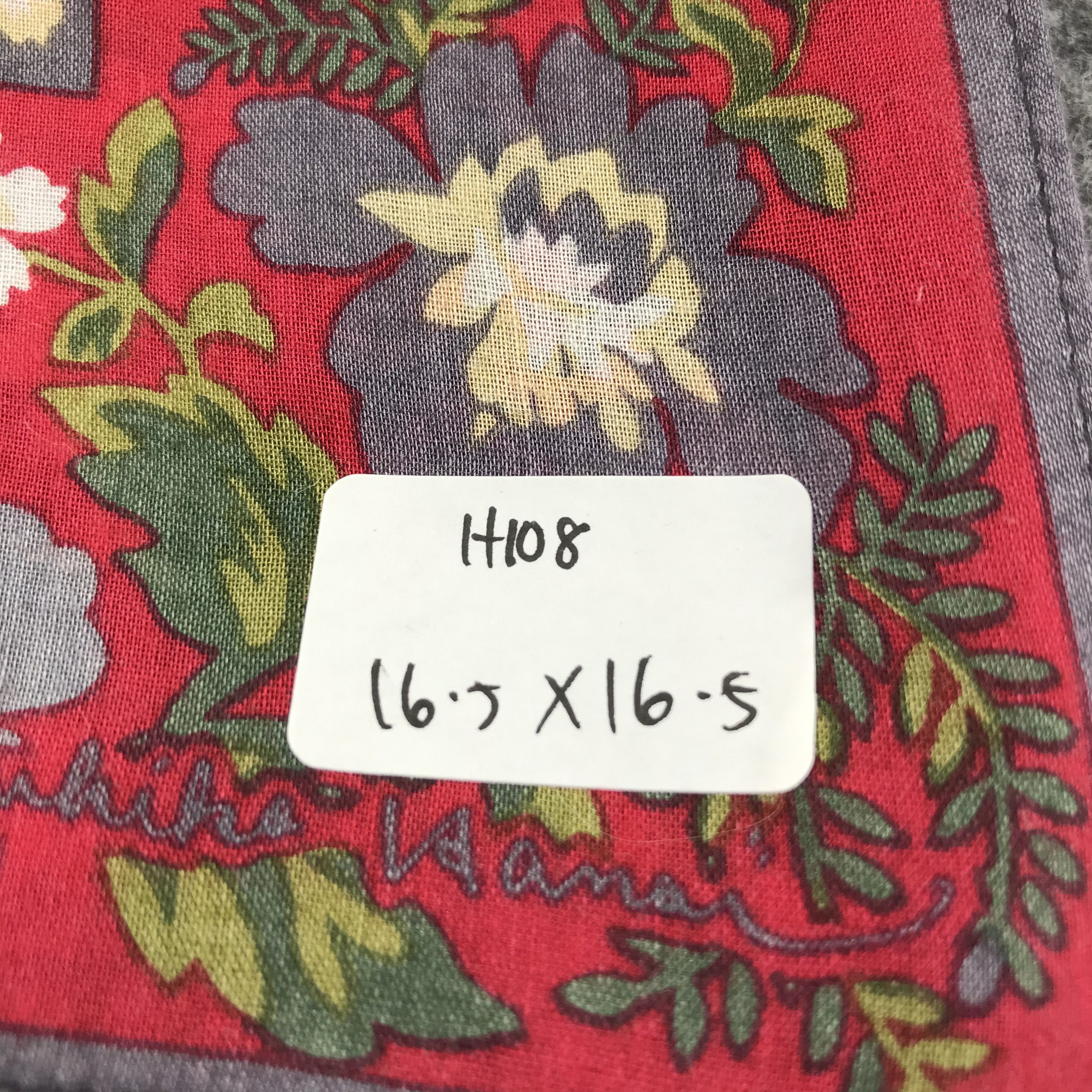 Japanese Brand Yukiko Hanai Floral Handkerchief Neckerchief Bandana H108 Size ONE SIZE - 7 Thumbnail