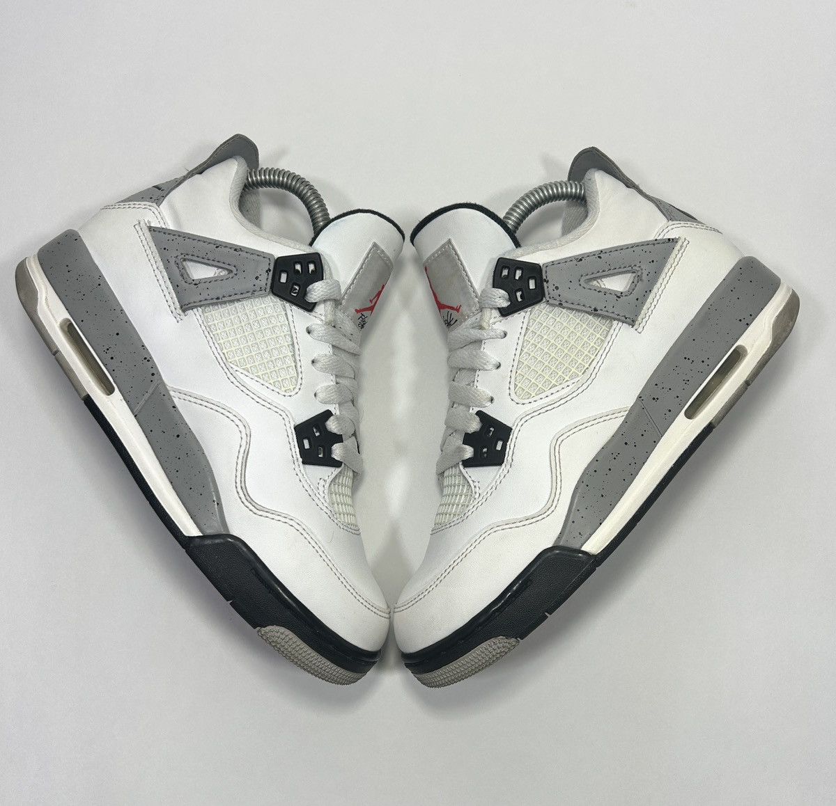 Jordan Brand × Nike Nike Air Jordan 4 Retro OG GS ‘White Cement’ Shoes Size: 5.5 Size US 5.5 / IT 35.5 - 2 Thumbnail