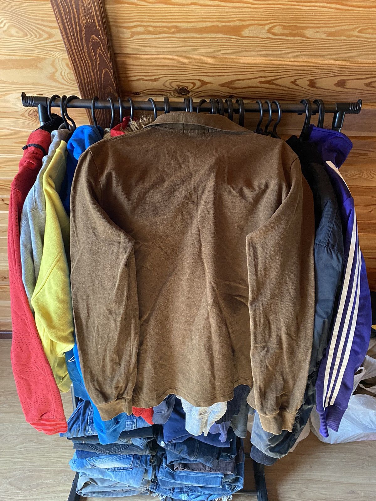 Polo Ralph Lauren Vintage Brown Polo Ralph Lauren Regby Polo Shirt Size L Y2k Size US L / EU 52-54 / 3 - 6 Thumbnail