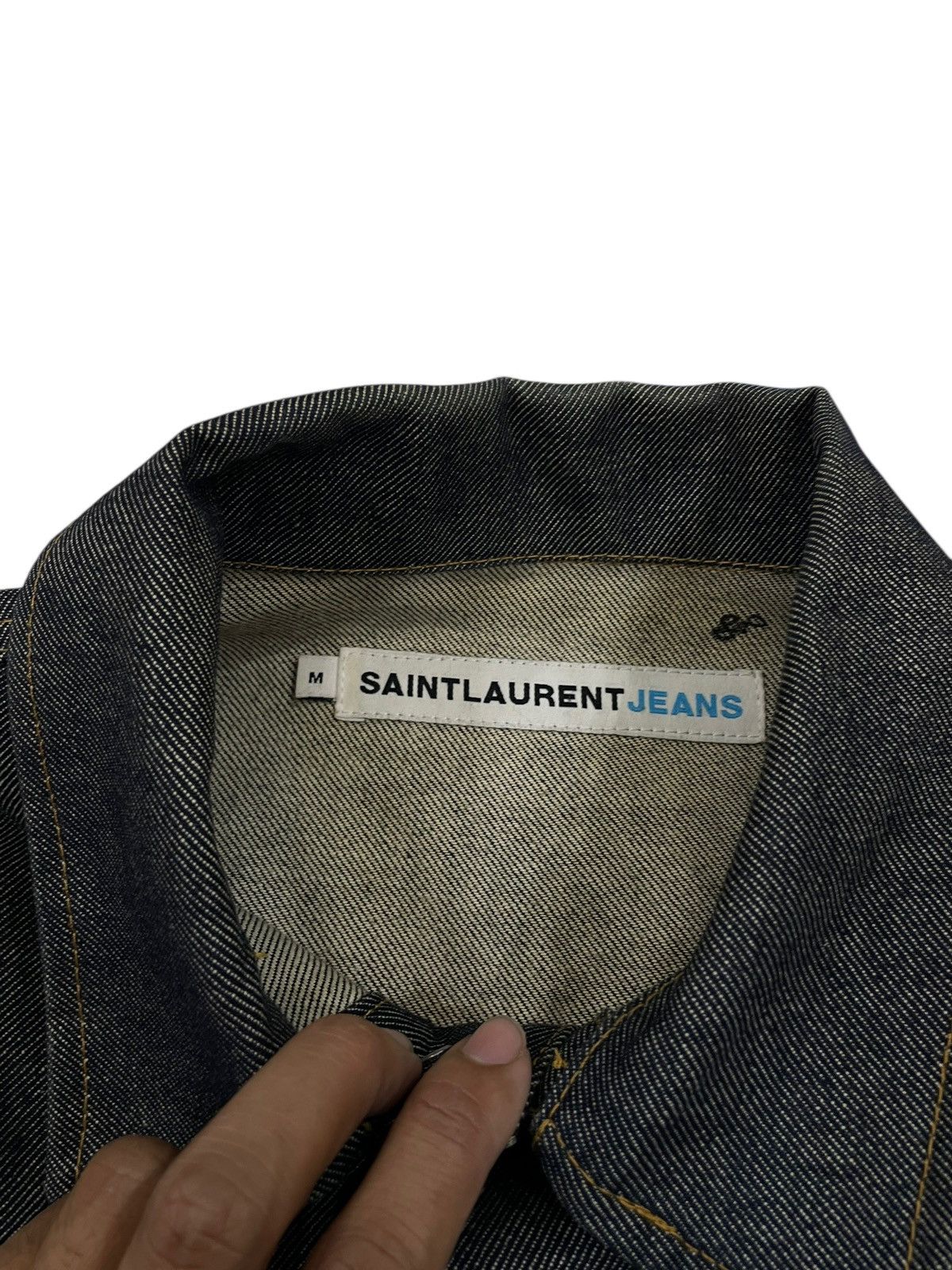 Yves Saint Laurent Saintlaurent jacket jeans YSL button Size US M / EU 48-50 / 2 - 4 Thumbnail