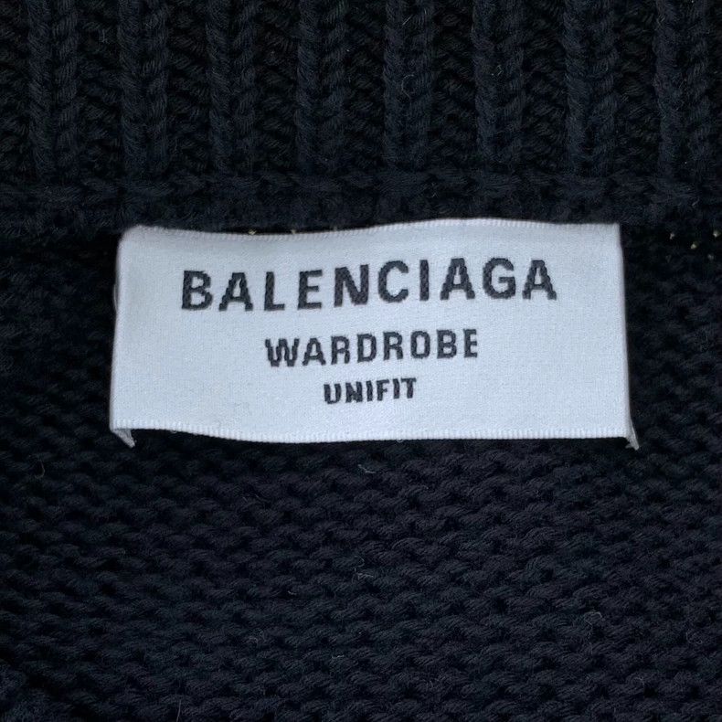 Other Balenciaga Black monogram diamond-encrusted cotton crewnec Size XS / US 0-2 / IT 36-38 - 5 Thumbnail