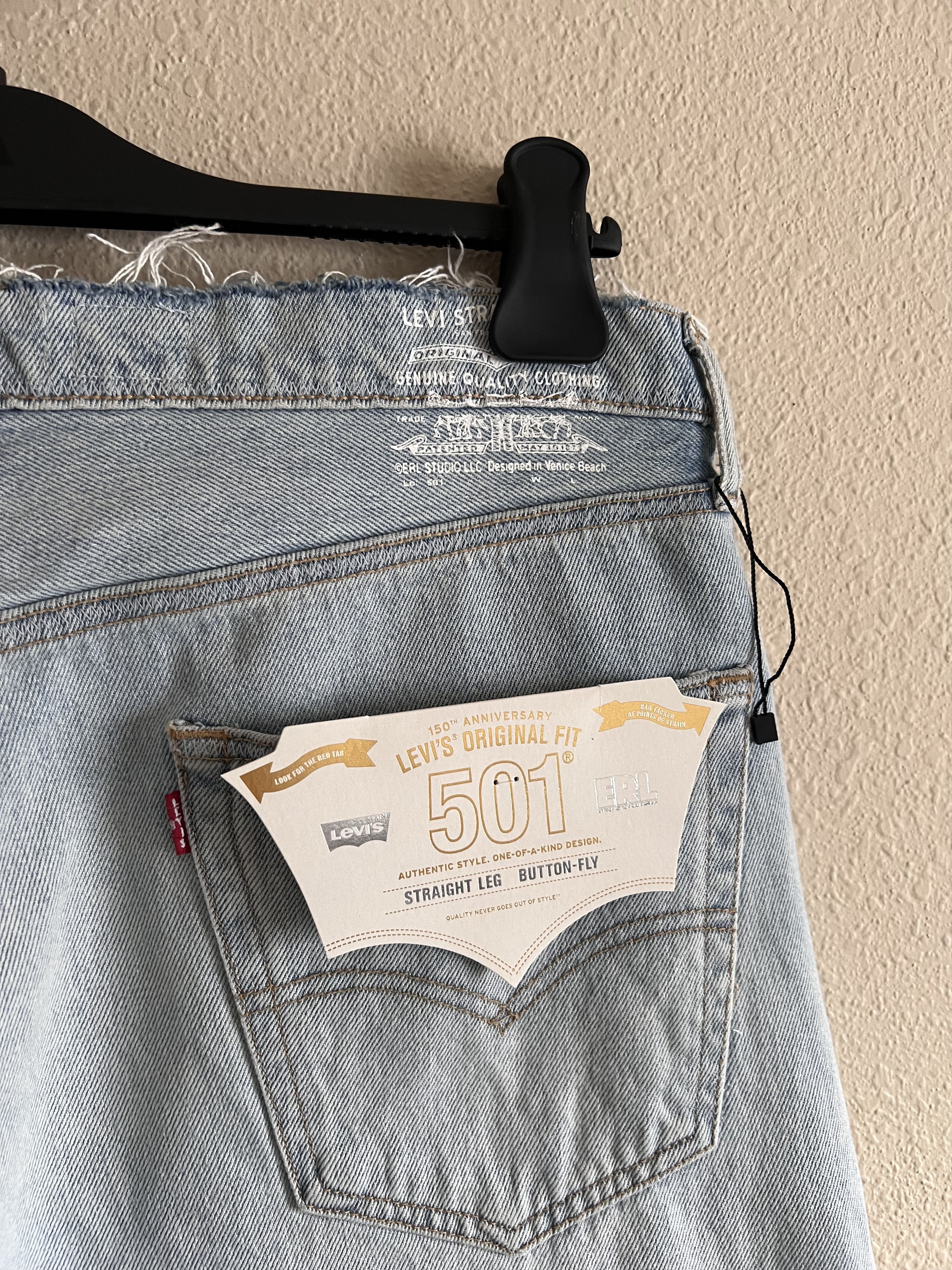 ERL × Levi's ERL Levi's 501 Light Wash Jeans Size US 30 / EU 46 - 7 Thumbnail