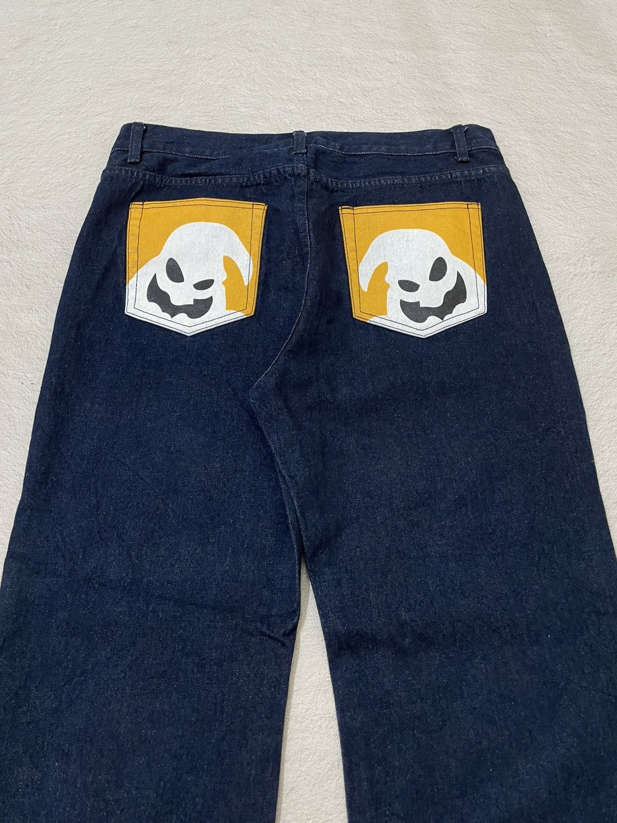 Japanese Brand 00s Disney Oogie Boogie Graphic Denim Rare Y2K Japanese Size US 35 - 8 Thumbnail