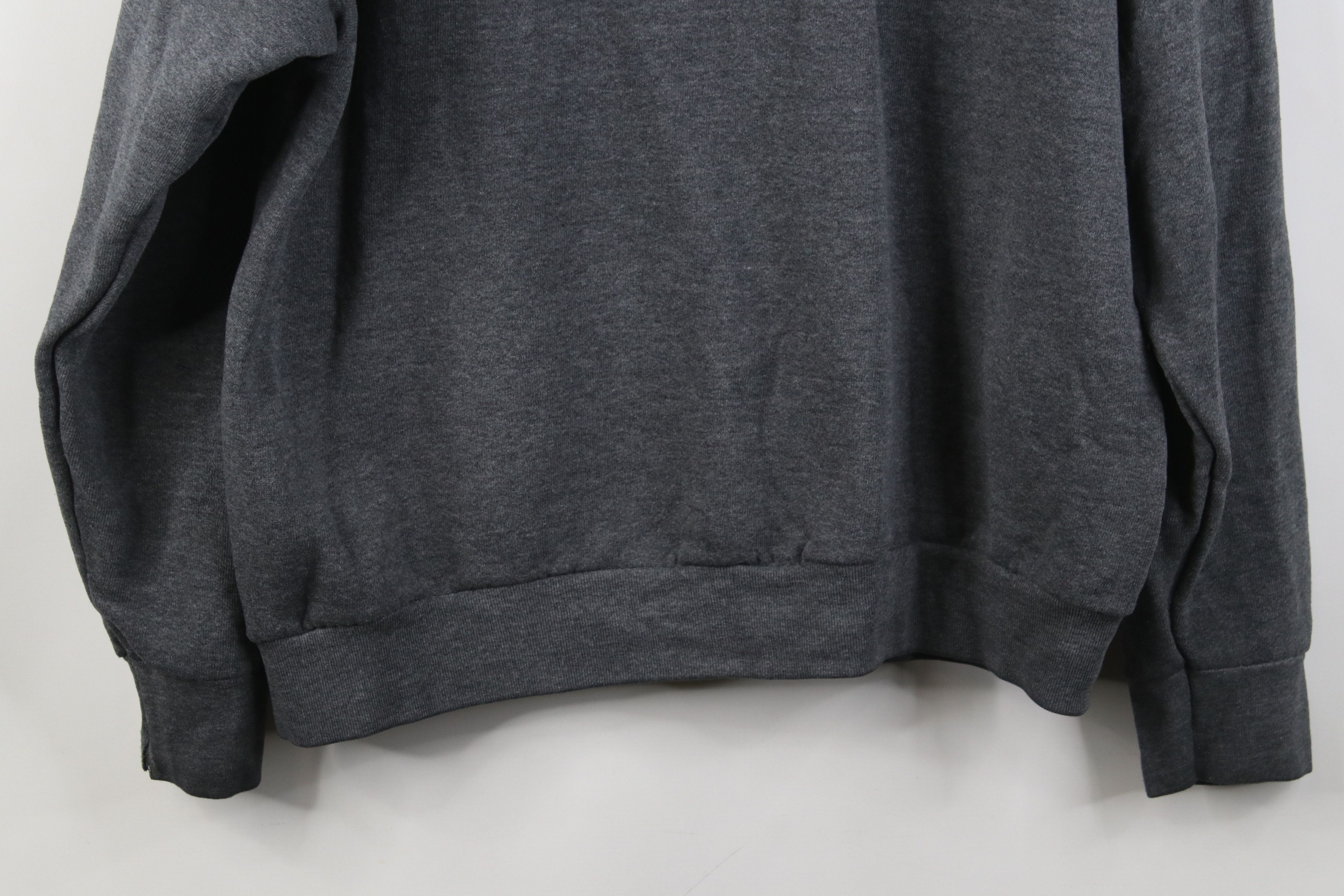 Vintage Vintage 90s Streetwear Blank Raglan Crewneck Sweatshirt Gray Size US L / EU 52-54 / 3 - 11 Thumbnail