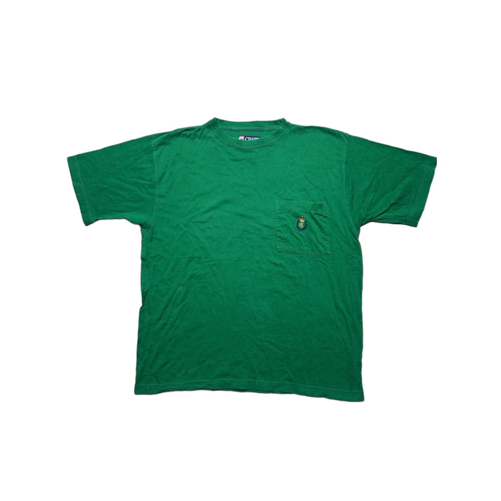 Ralph Lauren VINTAGE Ralph Lauren Chaps pocket T-Shirt Emerald Green Cotton Adult Large Mens Size US L / EU 52-54 / 3 - 1 Thumbnail