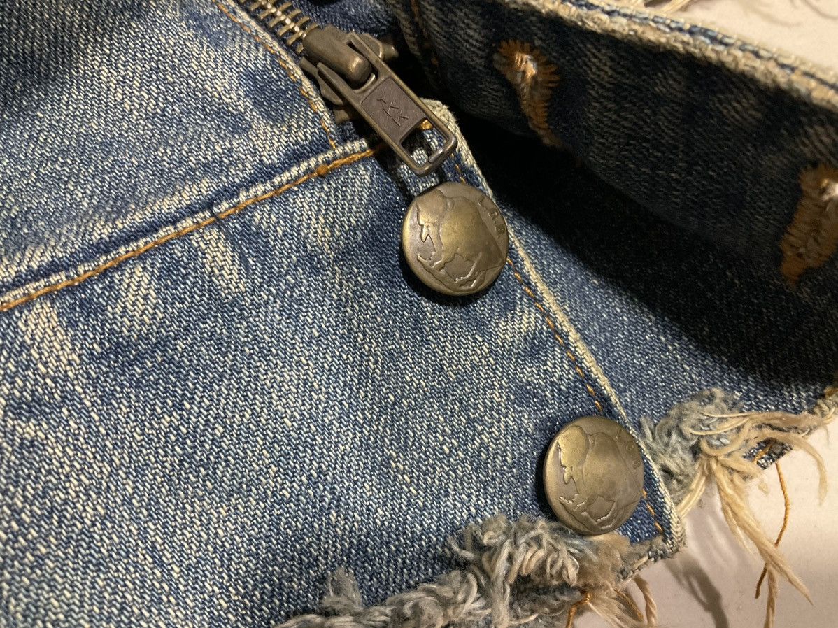 Hysteric Glamour × If Six Was Nine × Le Grande Bleu (L.G.B.) 🔥Rare Archived L.G.B. Destroy Frayed Denim Jacket Size US M / EU 48-50 / 2 - 12 Thumbnail