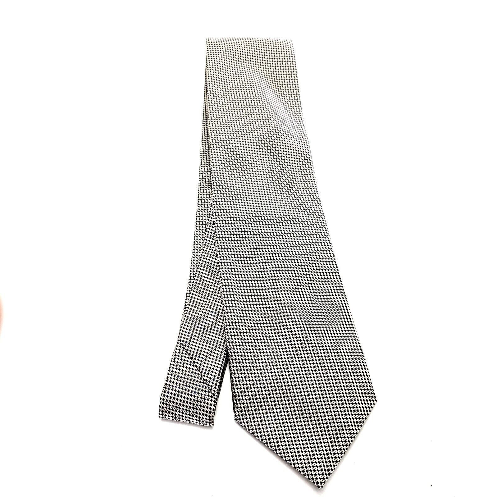 Sarar Sarar Gray Microfiber Tie Woven Micro Check Size ONE SIZE - 6 Thumbnail