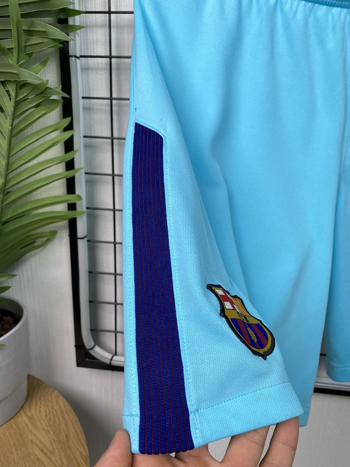 Nike Nike FC Barcelona Shorts L DRI-FIT Football Blue Soccer Men Size US 34 / EU 50 - 7 Thumbnail
