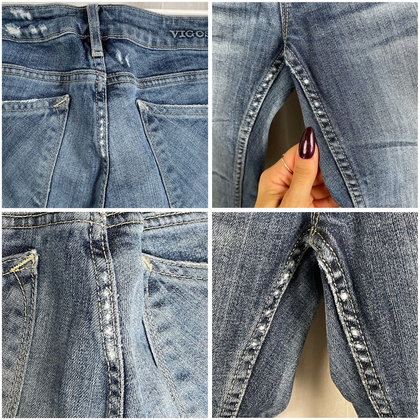 Other Vigoss The Thompson Tomboy Ripped Skinny Denim Jeans Size 26 Size 26" / US 2 / IT 38 - 24 Thumbnail