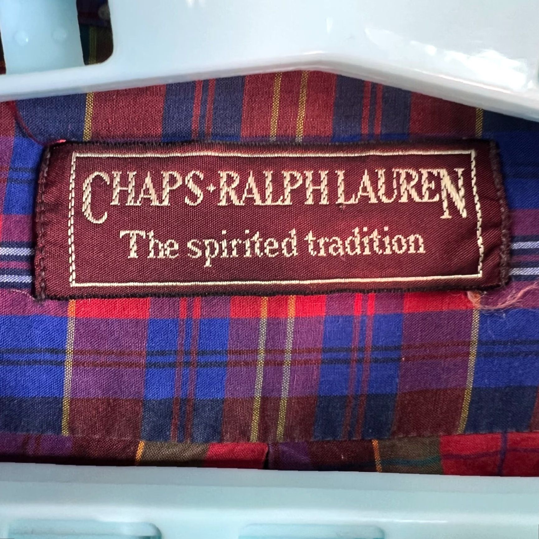 Chaps Chaps Ralph Lauren Plaid Button-Down Shirt Men’s Regular Fit Size L Red Blue Casual Size US L / EU 52-54 / 3 - 5 Thumbnail