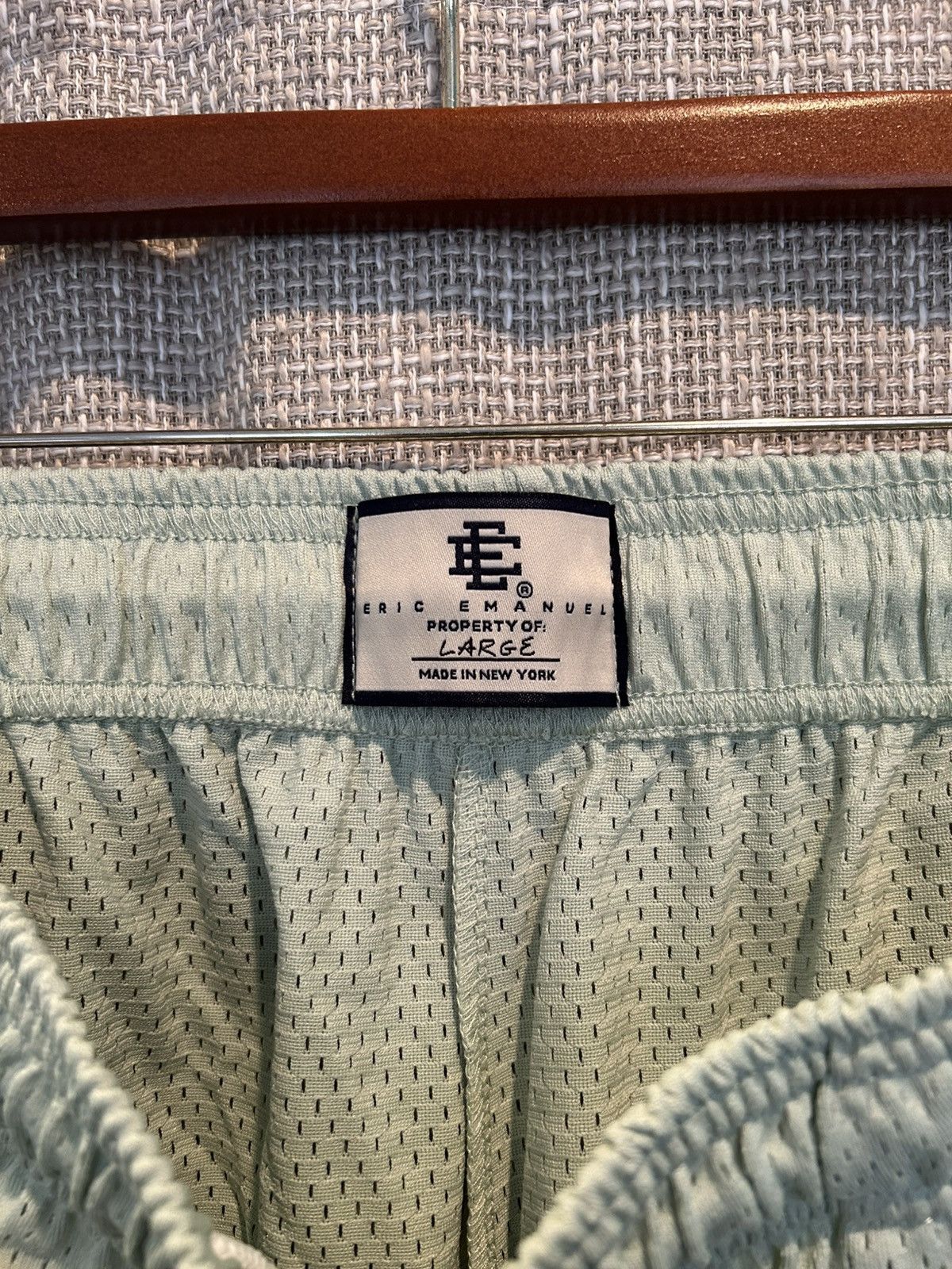 Eric Emanuel Eric Emmanuel Light Green White EE Shorts Size US 33 - 3 Thumbnail