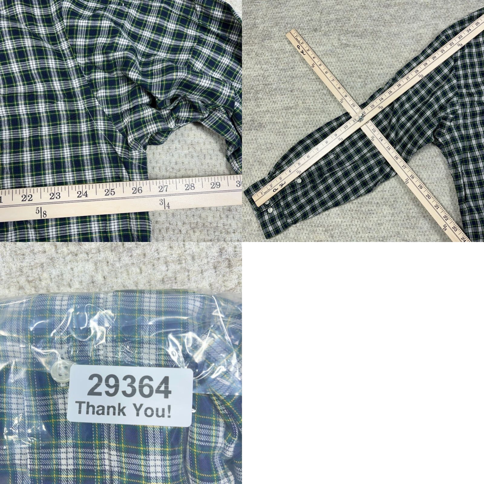 Ralph Lauren Ralph Lauren Button-Up Shirt Men XL Plaid Flannel Blue Green Cotton Collar Button-Front Casual All Seasons Size US XL / EU 56 / 4 - 8 Thumbnail