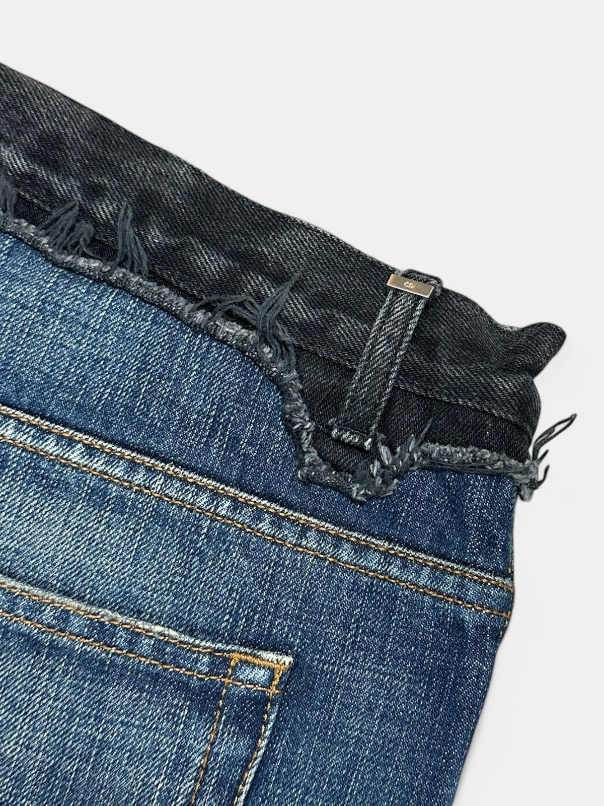 Dior × Hedi Slimane Dior Homme - AW06 Cummerbund Denim Size US 33 - 6 Thumbnail