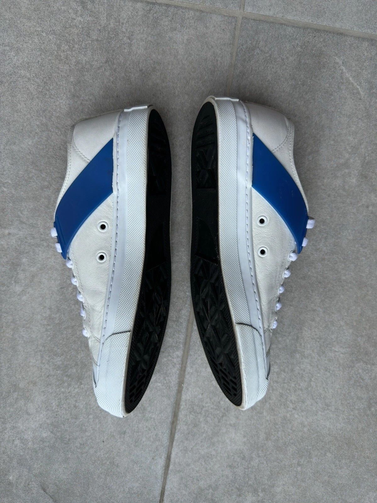 Neil Barrett NEIL BARRETT Mens Shoes Gang Trainer Sneaker Leather White Size US 8 / EU 41 - 4 Thumbnail