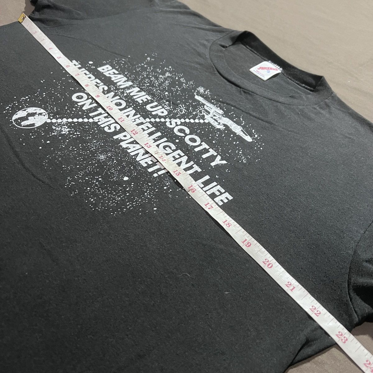 Vintage Vintage 80s Beam me up, Scotty Quotes Tee XL Star Trek Size US XL / EU 56 / 4 - 5 Thumbnail