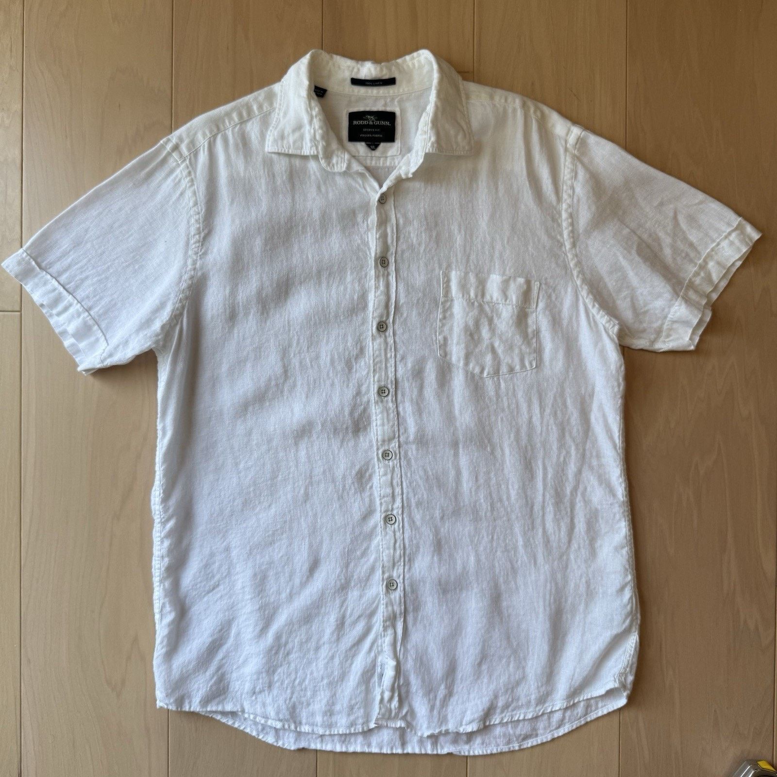 Rodd & Gunn Rodd & Gunn Linen Shirt XL White Casual Short Button Up Size US XL / EU 56 / 4 - 2 Thumbnail