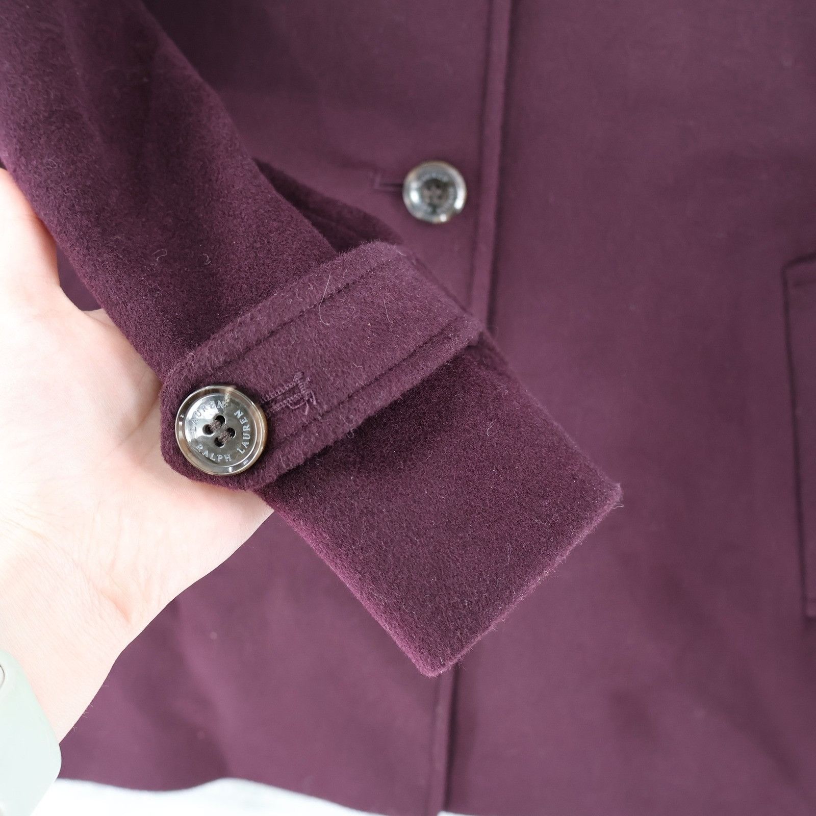 Lauren Ralph Lauren Lauren Ralph Lauren Wool Blend Pea Coat Womens 0 Purple Wool Size XS / US 0-2 / IT 36-38 - 8 Thumbnail