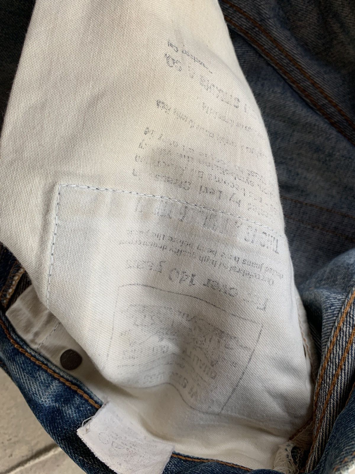 Levi's Vintage Levi’s Big E 502 Zip Talon Selvedge Distressed Denim Size US 31 - 11 Thumbnail