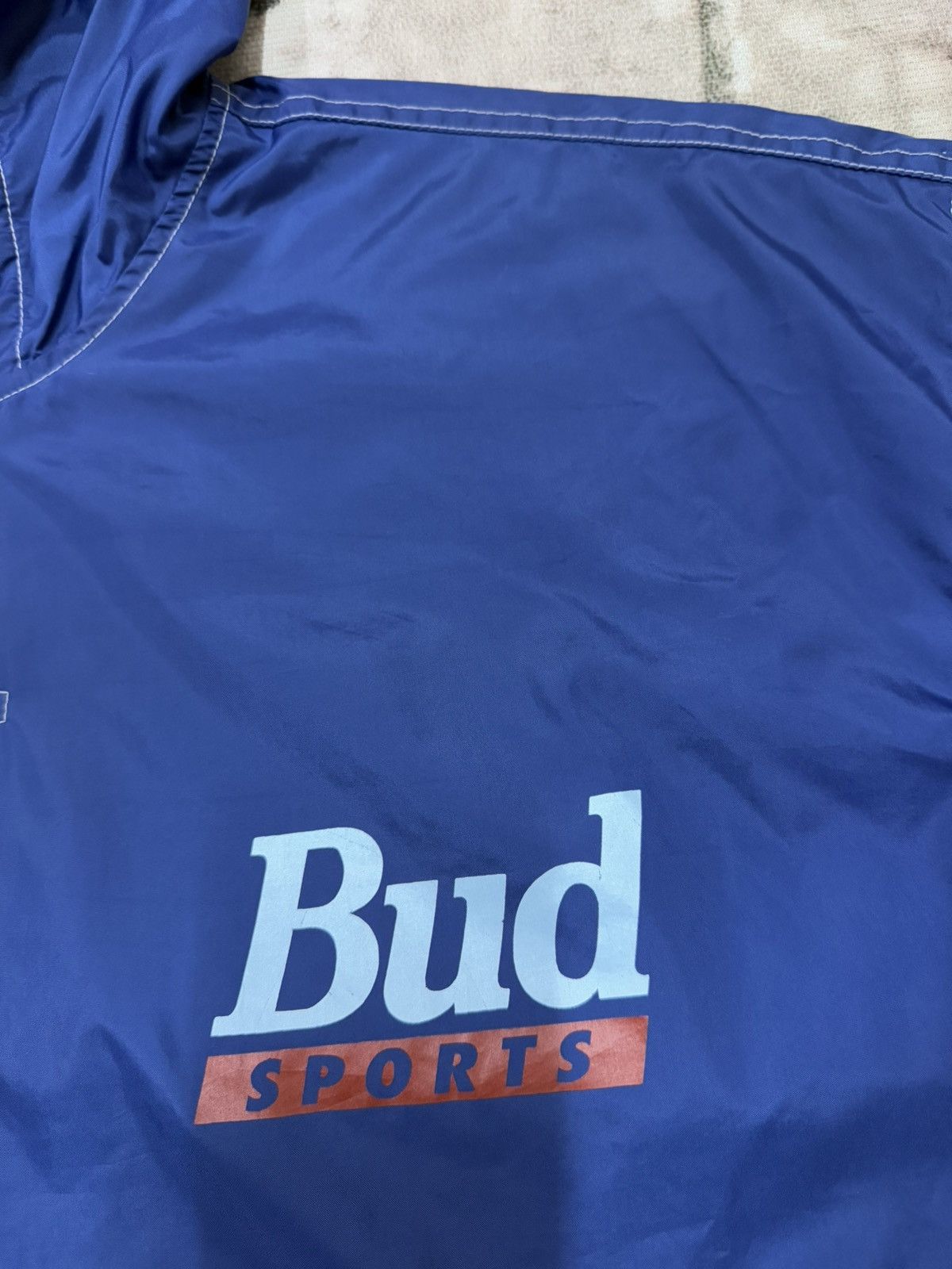 Budweiser × Vintage Vintage Budweiser Sports Pullover Windbreaker Jacket Size US L / EU 52-54 / 3 - 7 Thumbnail