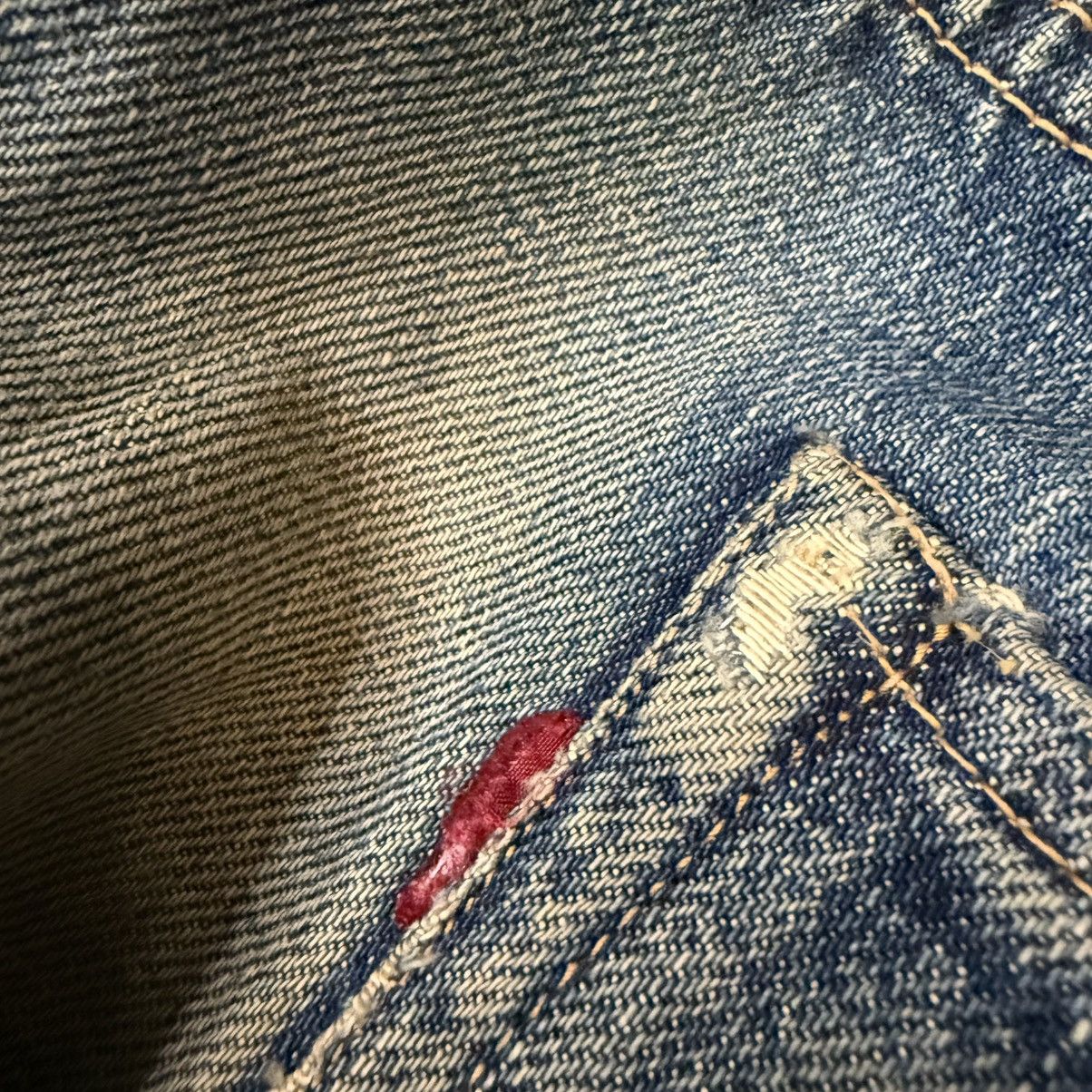 Full Count & Co. Vintage Selvedge Ripped 1101 W34 Full Count Denim Wideleg Size US 34 / EU 50 - 9 Thumbnail