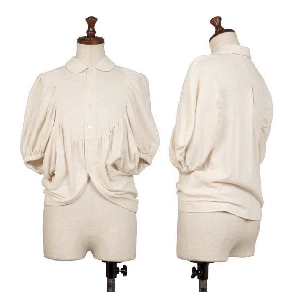 Comme des Garcons Comme Des Garcons Beige Retro Crew Neck Pile Design Top Size M / US 6-8 / IT 42-44 - 1 Thumbnail