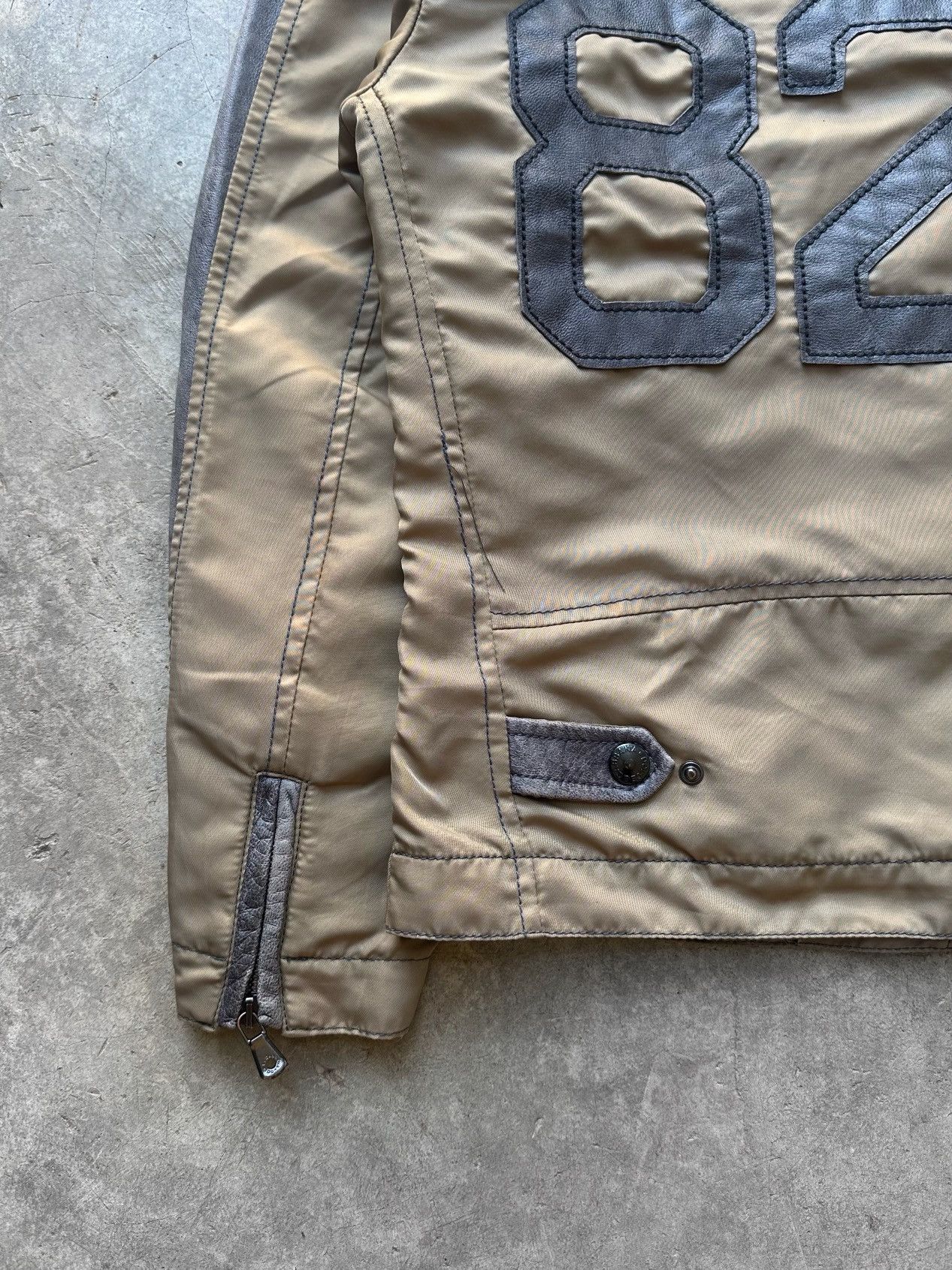 Dolce & Gabbana Hybrid Lambskin Patch Nylon Rider Jacket Size US M / EU 48-50 / 2 - 8 Thumbnail