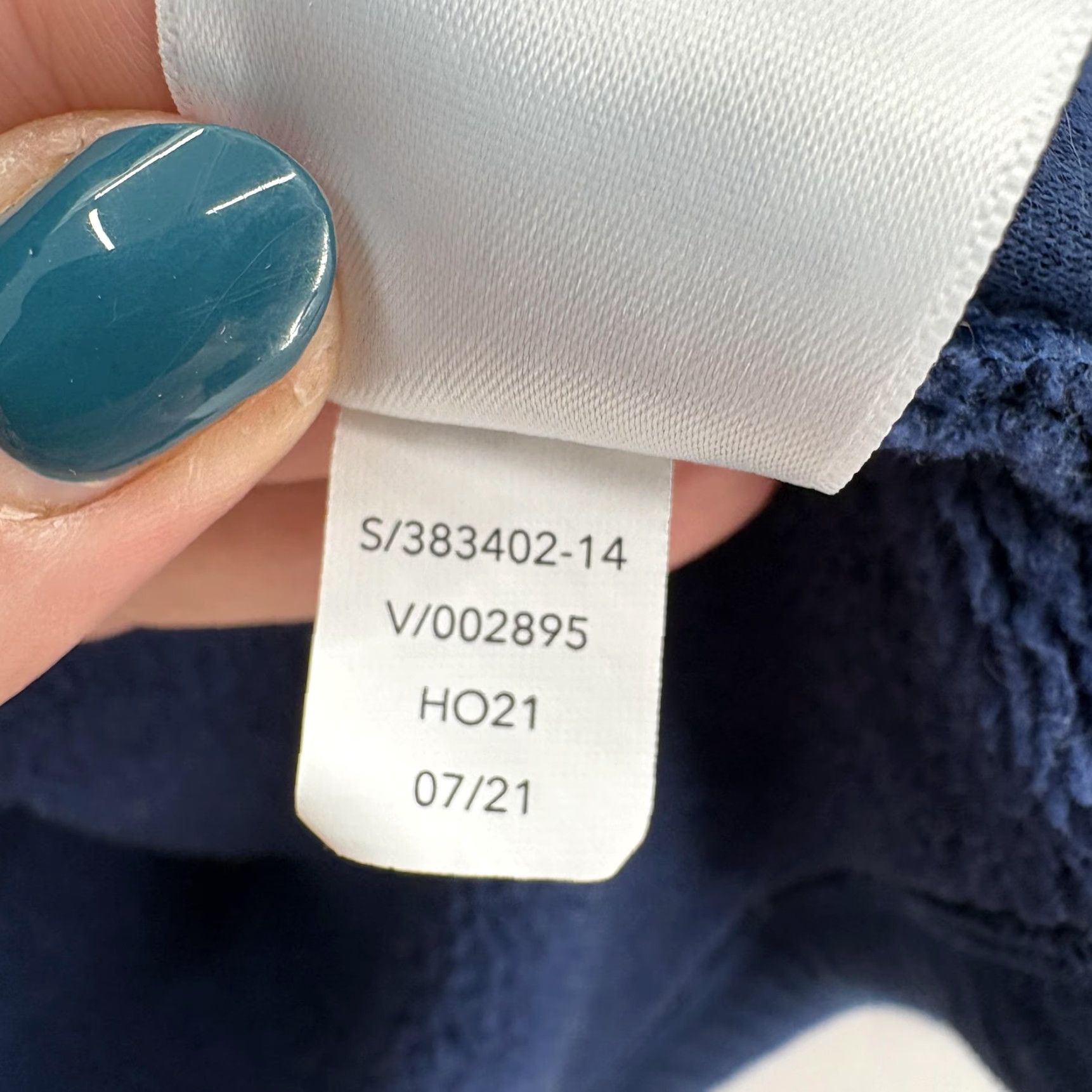 Athleta Athleta Cozy Karma Pullover Sweatshirt Womens M Blue Fleece Zip Hem Pocket Mock Neck Raglan Sleeve Winter Casual Size M / US 6-8 / IT 42-44 - 6 Thumbnail