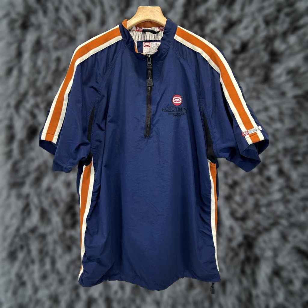 Ecko Unltd. VINTAGE Ecko Unltd Nylon Windbreaker Jacket XL Men Navy Pullover Y2K Skater Hoodie? (Note: Pullover is jacket) Size US XL / EU 56 / 4 - 1 Thumbnail