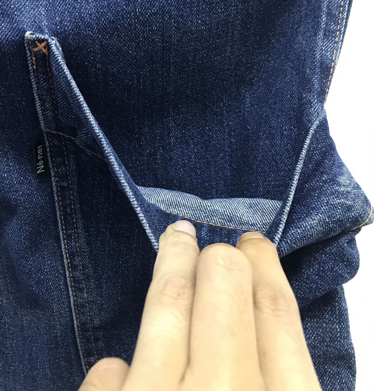 Issey Miyake × Ne-Net × Vintage Vintage Issey Miyake Ne-Net Denim Pants Size US 32 / EU 48 - 12 Thumbnail