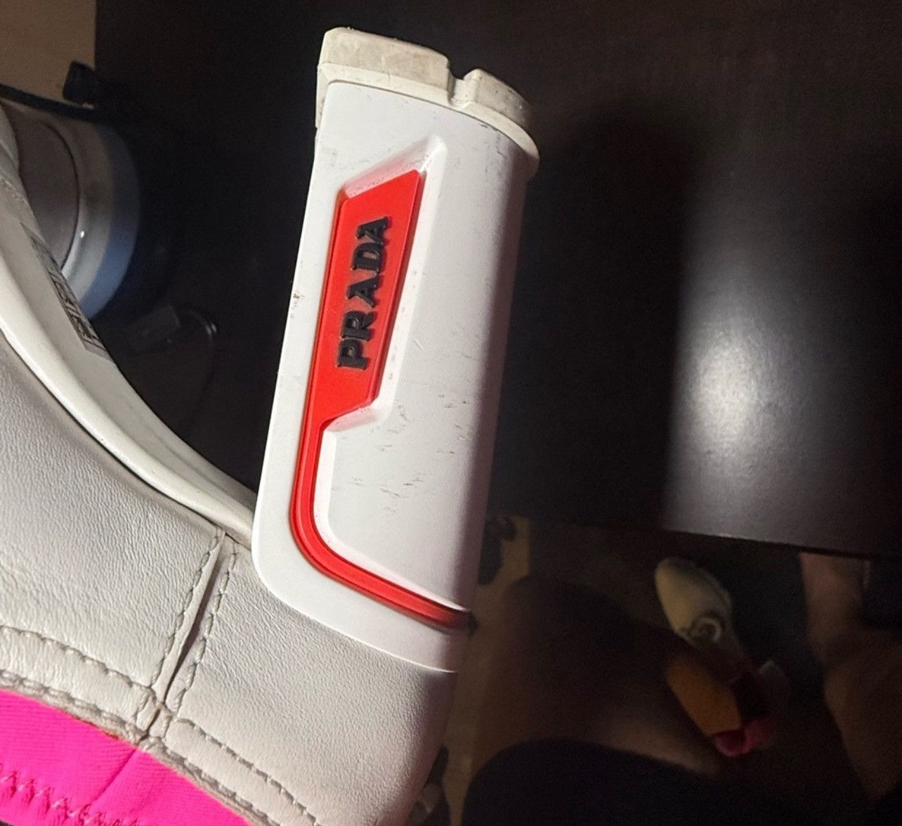 Prada Prada women’s white and pink heeled boots Size US 6.5 / IT 36.5 - 5 Thumbnail