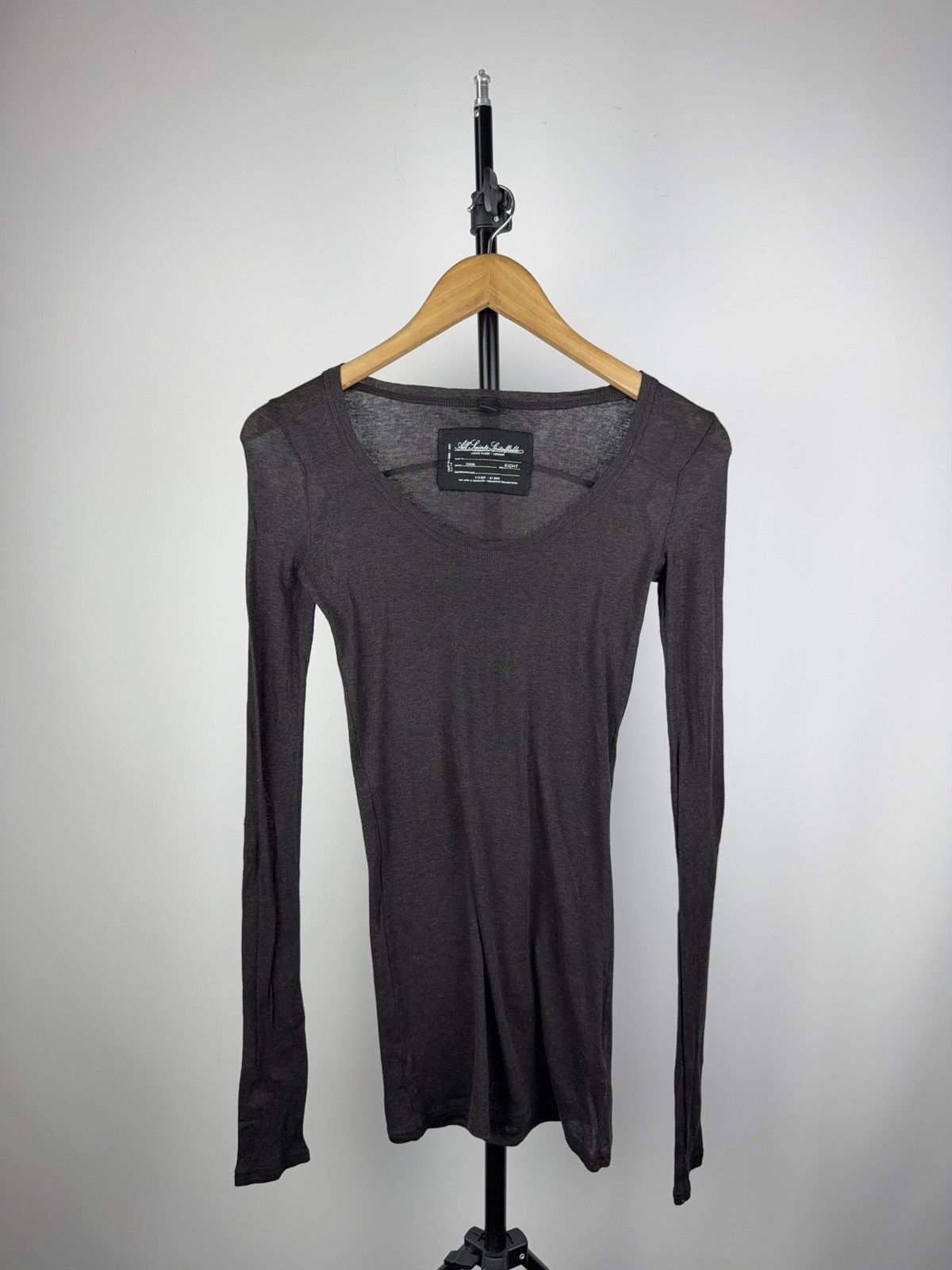 Allsaints Designer Retro AllSaints Luxury 00s Y2K Dress long sleeve Size S / US 4 / IT 40 - 1 Thumbnail
