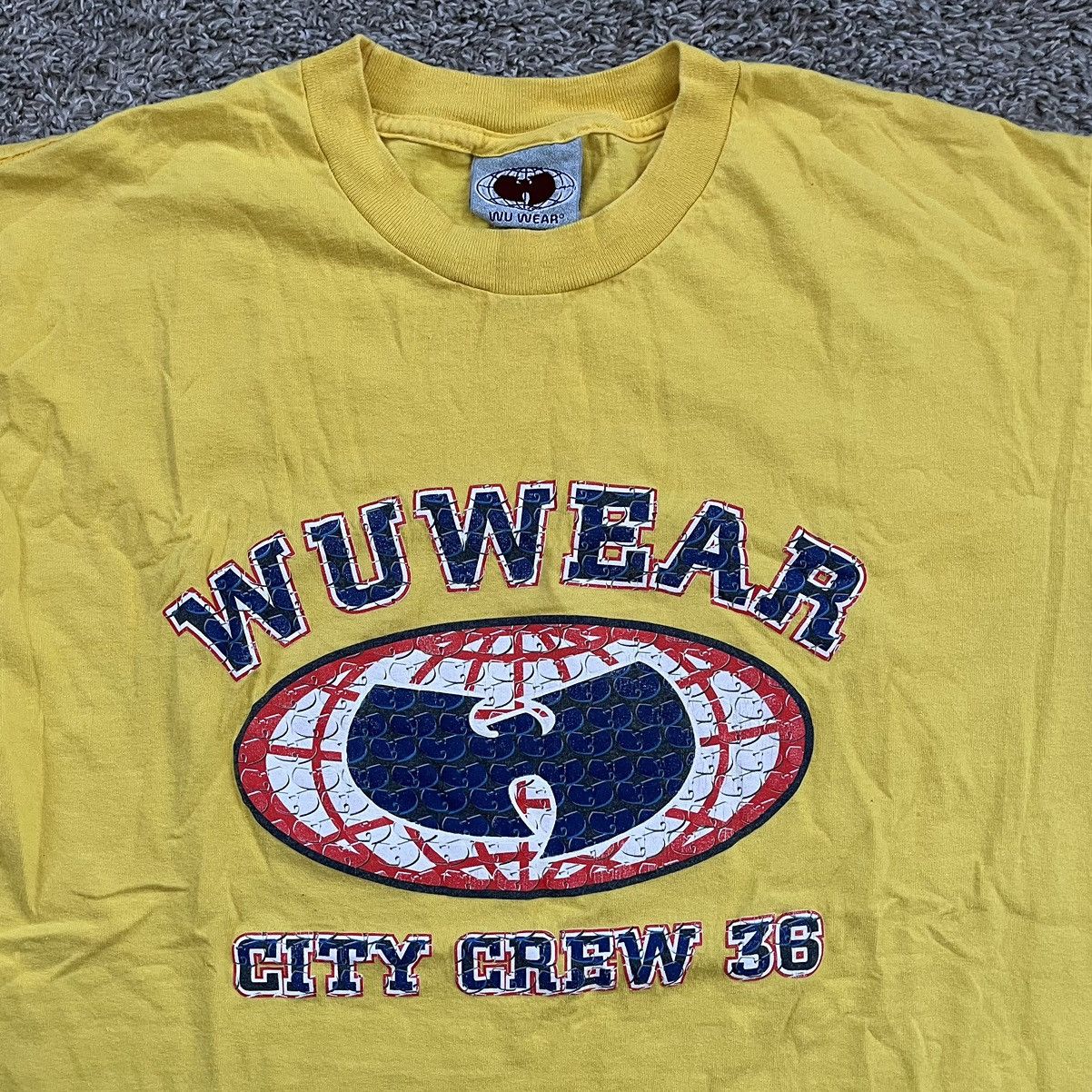 Wu-Tang Clan 🔴Wu-Wear Yellow Shirt Size Large Wu-Tang Vintage 90’s Rare Size US L / EU 52-54 / 3 - 11 Thumbnail