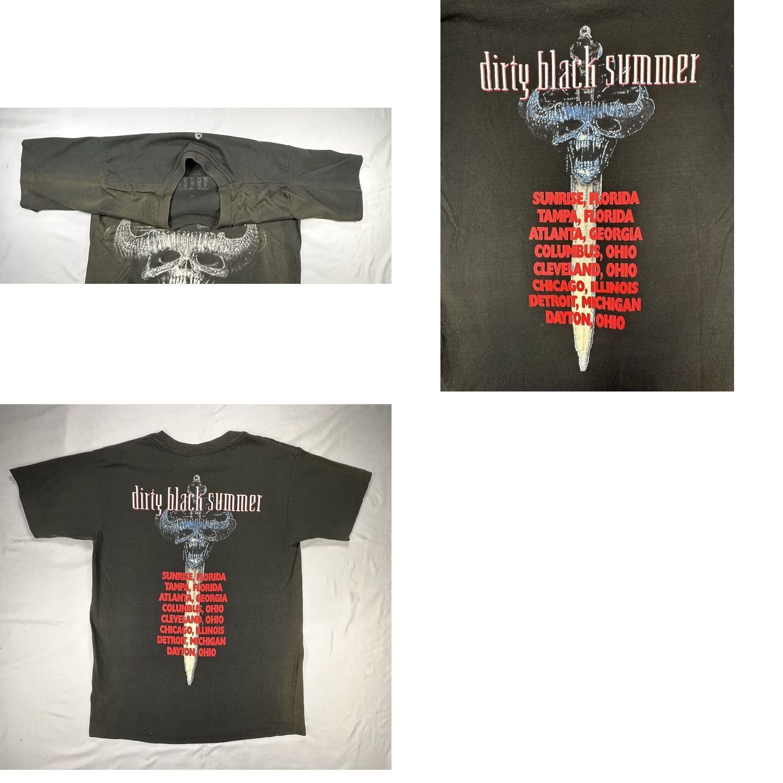 Anvil Vintage Danzig III Single Stitch T-Shirt How The Gods Kill 90s Tour L Black Graphic Band Tour Ragged Back Mens Size US L / EU 52-54 / 3 - 8 Thumbnail