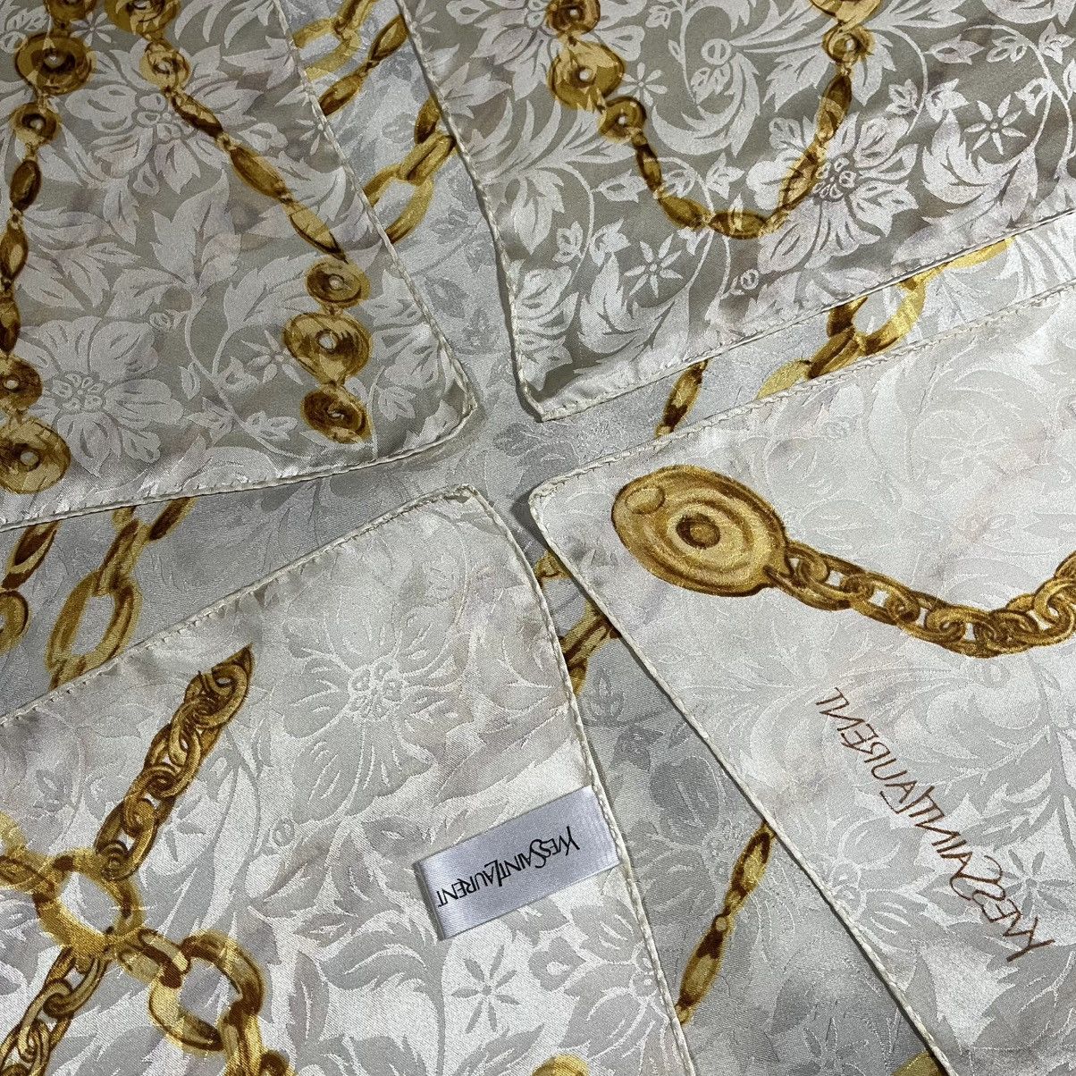 Yves Saint Laurent Yves Saint Laurent Silk scarf Size ONE SIZE - 7 Thumbnail