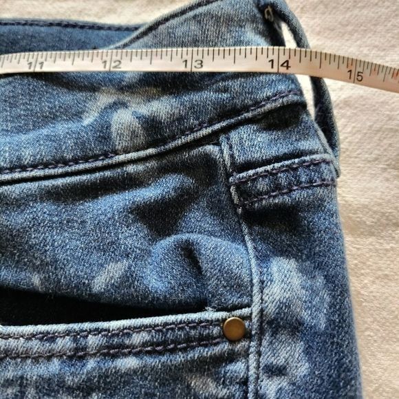 Ann Taylor Ann Taylor The Skinny Crop Curvy Fit Floral Sz. 4 Blue Jeans Size 27" / US 4 / IT 40 - 7 Thumbnail