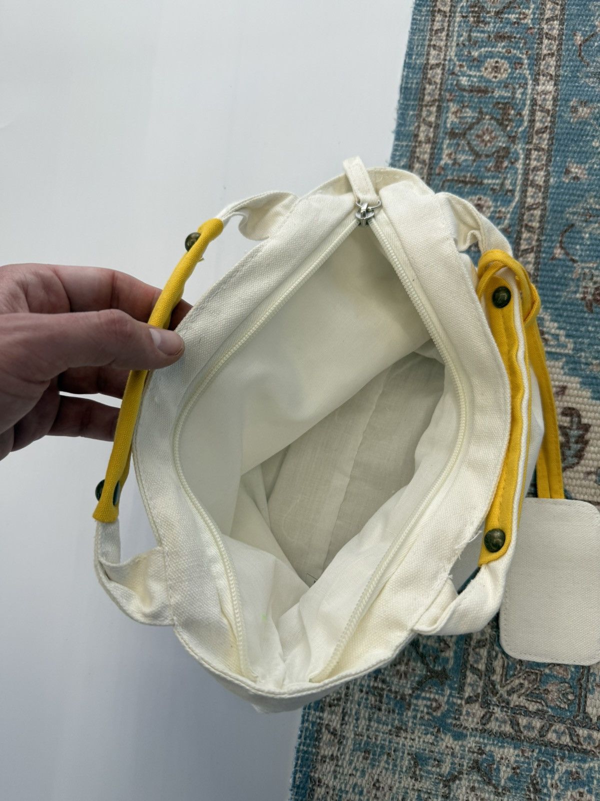 Jil Sander Jil Sander Sun ☀️ Cotton Handle Small Bag Size ONE SIZE - 9 Thumbnail