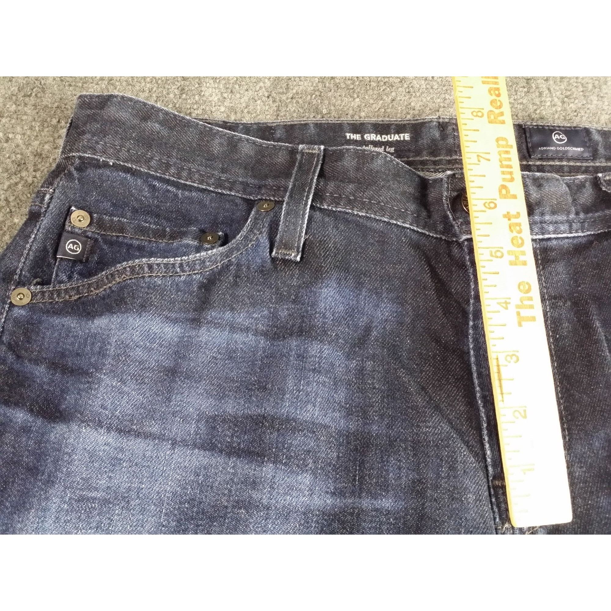AG Adriano Goldschmied AG Adriano Goldschmied The Graduate Jeans Men Sz 33X32 Tailo Size US 33 - 3 Thumbnail