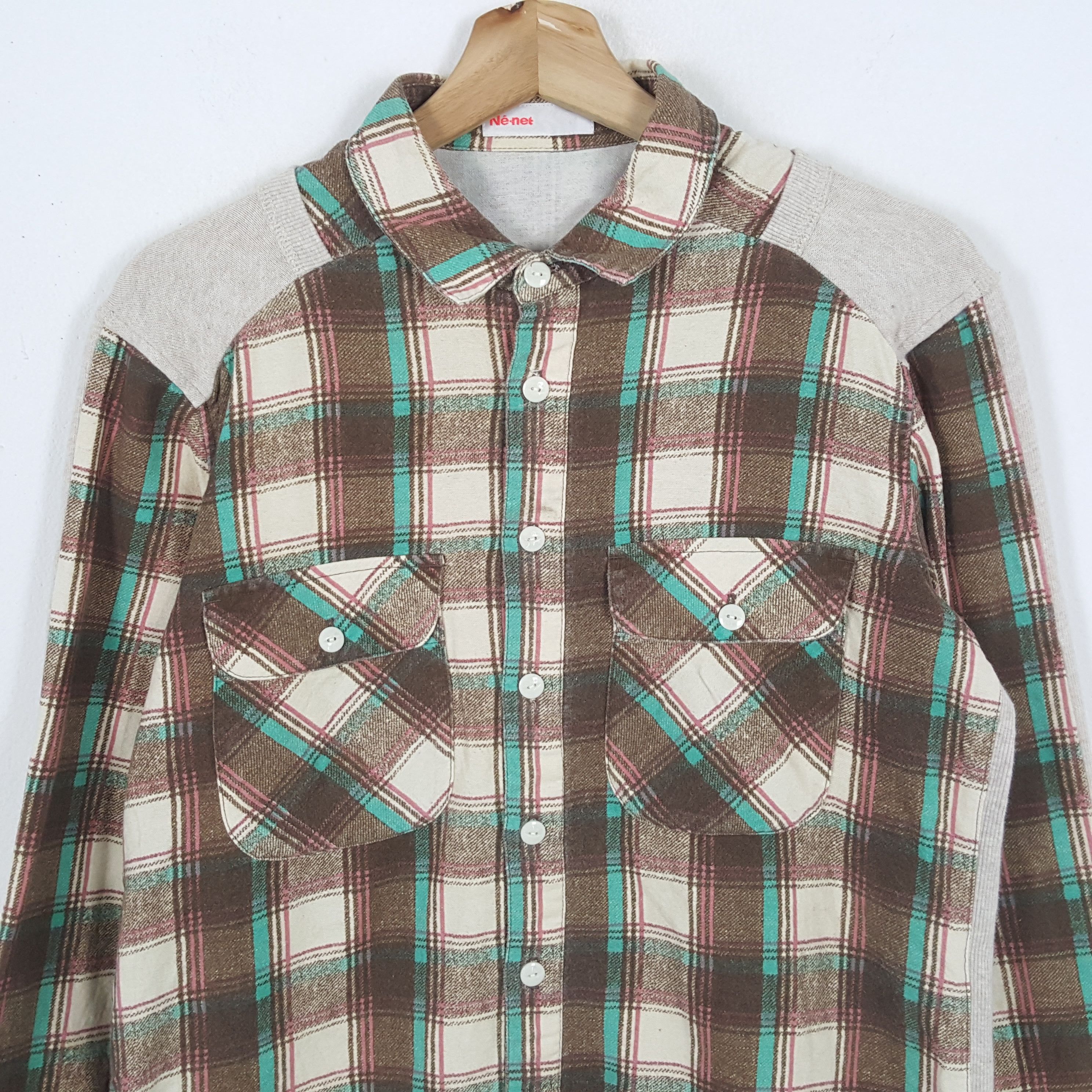 Issey Miyake × Ne-Net × Vintage Vintage ASSEMBLAGE NENET by Issey Miyake Japan Brand Shirts Size US M / EU 48-50 / 2 - 4 Thumbnail