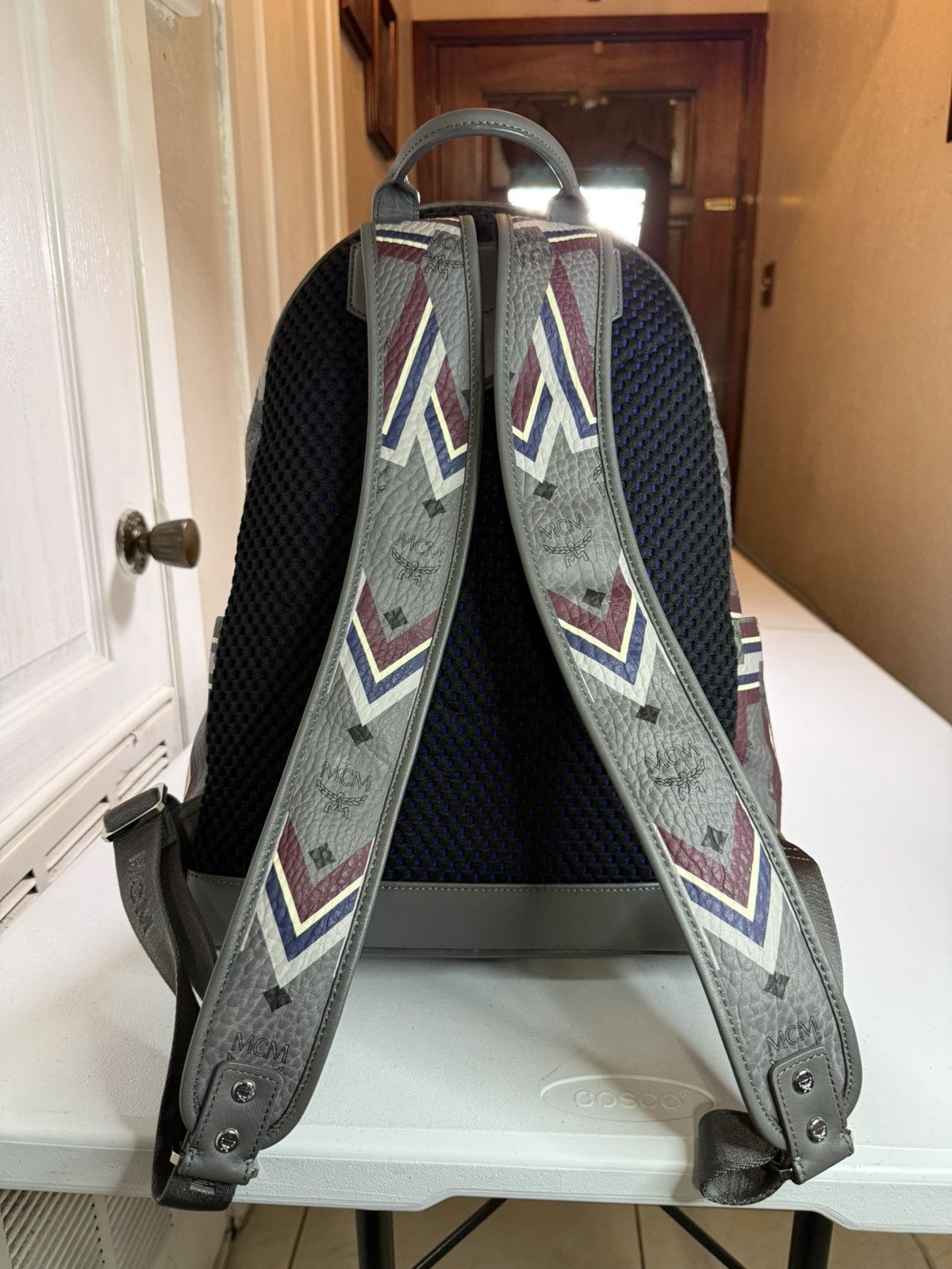MCM MCM Stark Gunta Visetos Logo Print Medium Backpack Size ONE SIZE - 5 Thumbnail