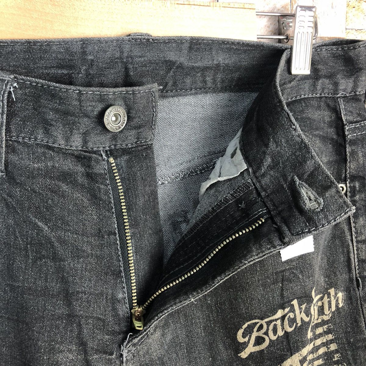 Japanese Brand Japan vintage Black Denim jeans Pants #A639 Size US 29 - 12 Thumbnail
