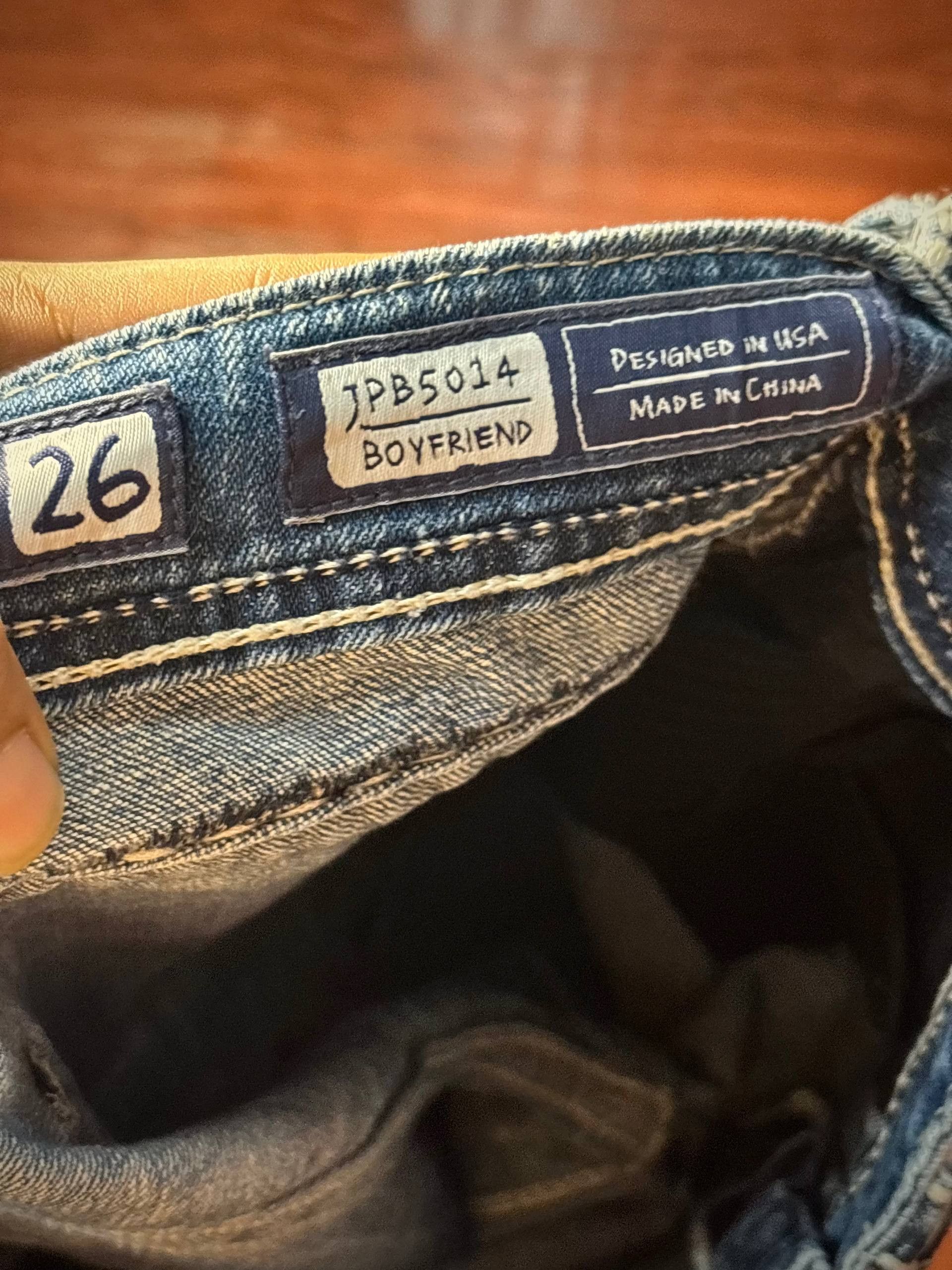 Miss Me Vintage Y2K Miss Me Heavy Stitch Denim Pants Washed Fade Size 32" / US 10 / IT 46 - 5 Thumbnail