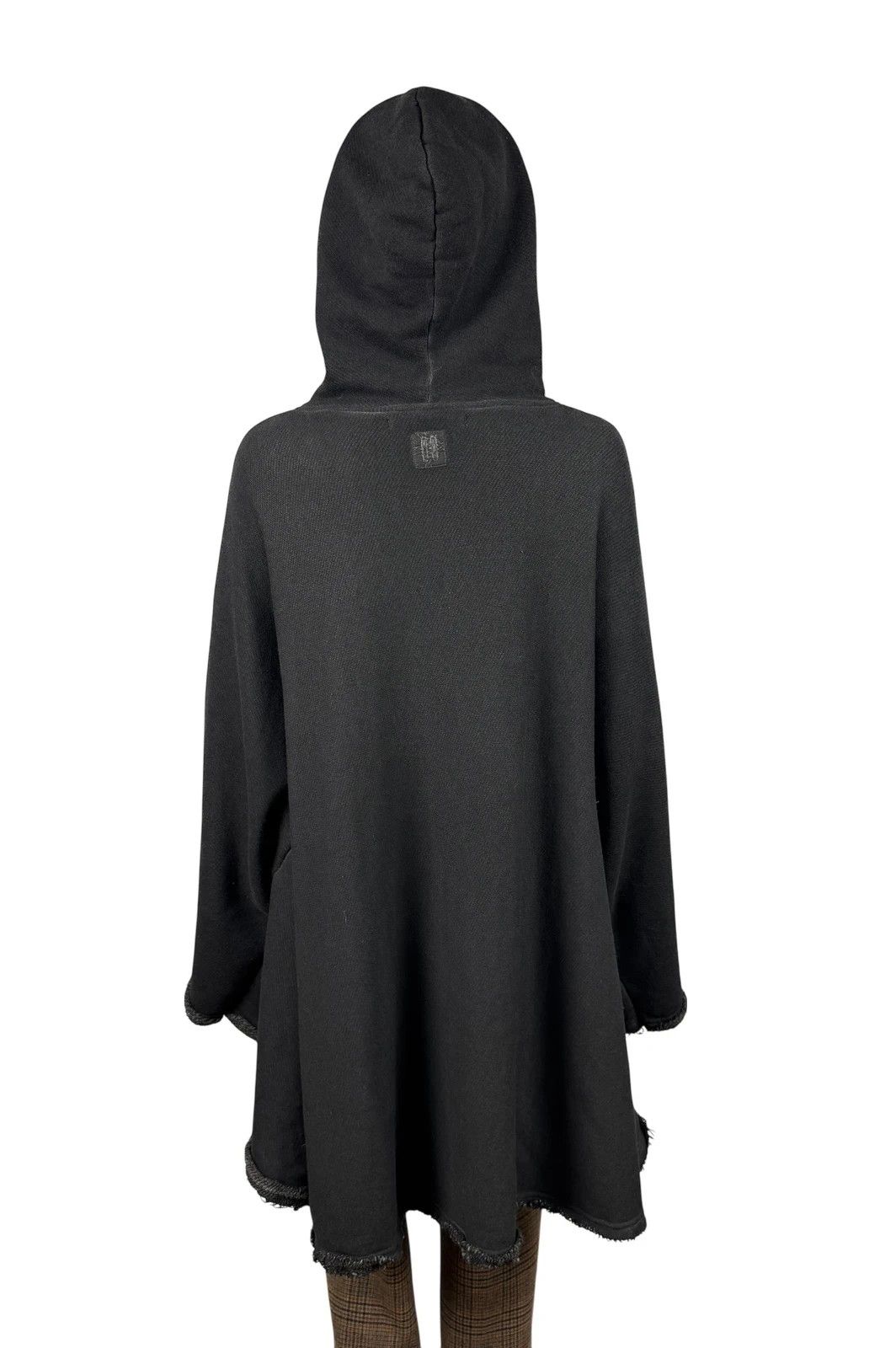 hannes roether Hannes Roether Poncho Hooded Cotton Garment Dyed One Size Size ONE SIZE - 13 Thumbnail