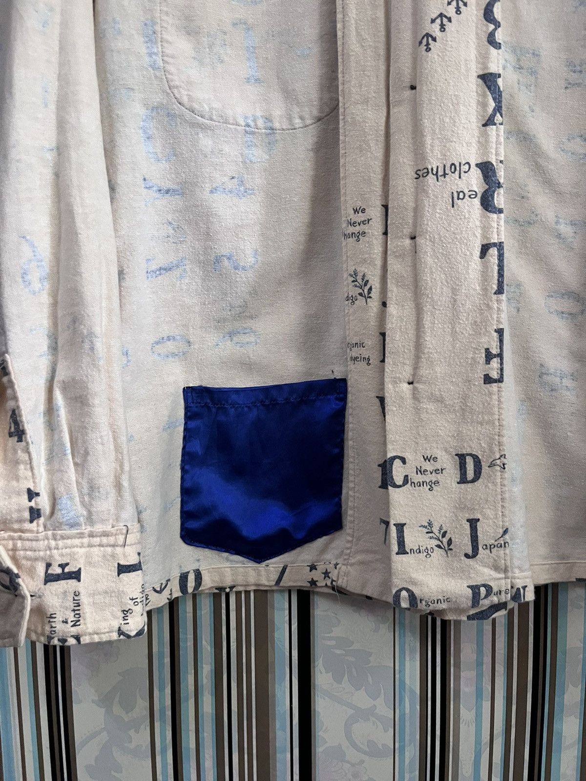 Blue Blue Japan 1990s SAMPLE edition hidden pocket arts #F3 Size US XS / EU 42 / 0 - 6 Thumbnail