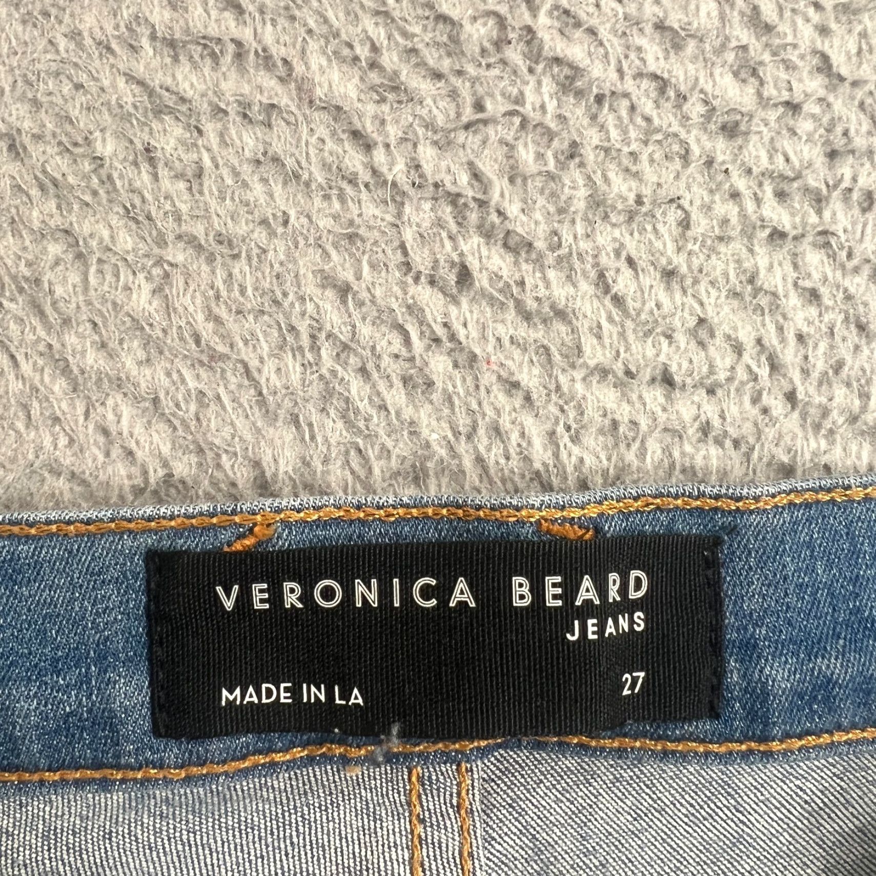 Veronica Beard VERONICA BEARD Carly Kick Flare High Rise Jeans Bright Blue Size 27 Made In USA USA Preppy Classic Designer Jeans Size 27" / US 4 / IT 40 - 6 Thumbnail